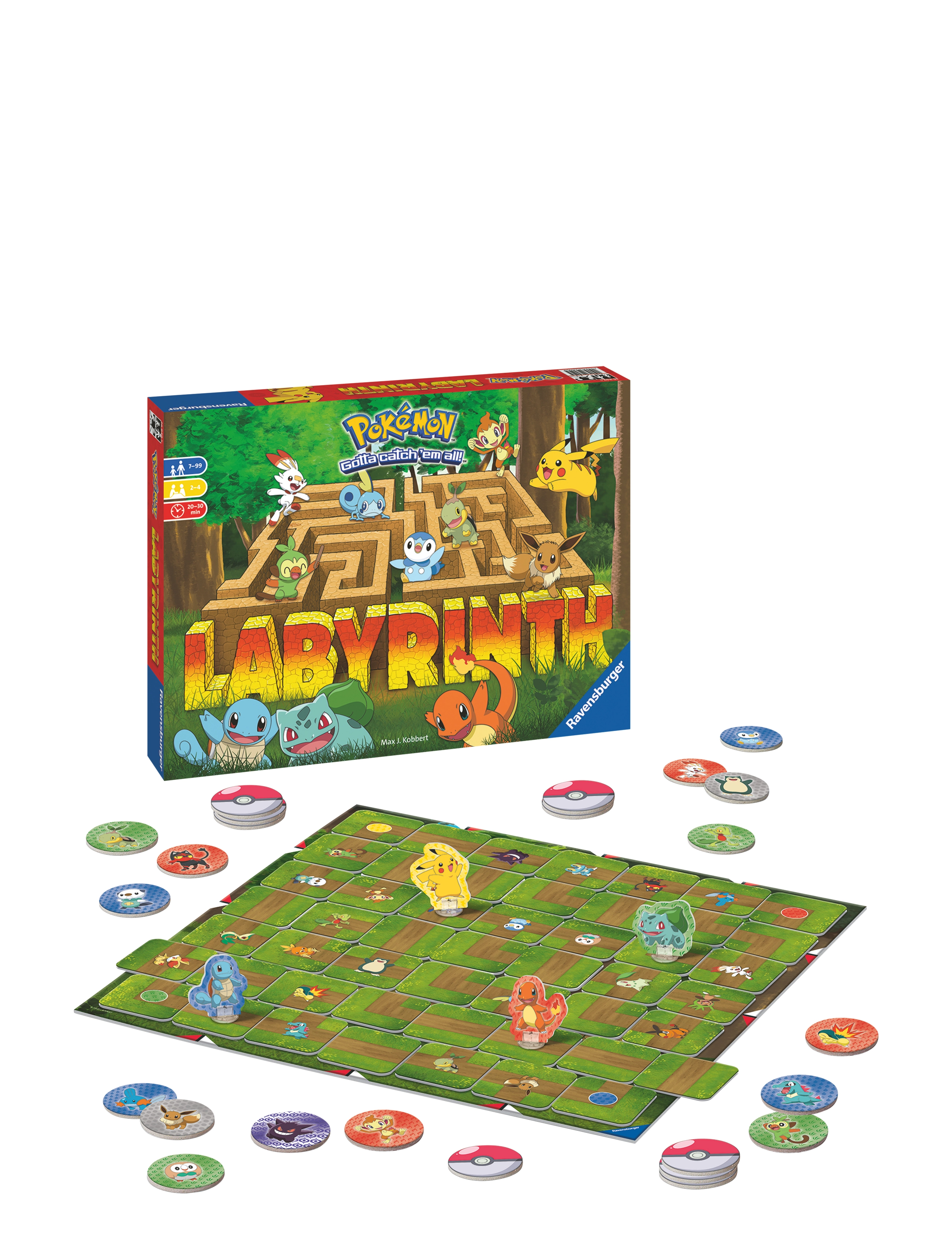 Ravensburger Pokémon Labyrinth, Børn, Board Spil, Multi/mønstret, Str: SWEDISH