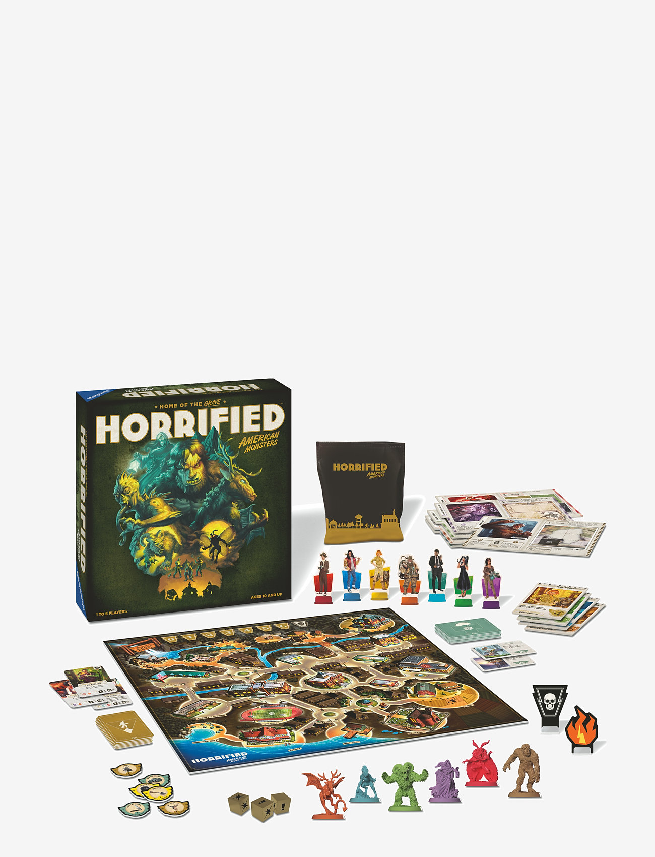 Ravensburger - Horrified Am. Monsters EN - brætspil - multi coloured - 0