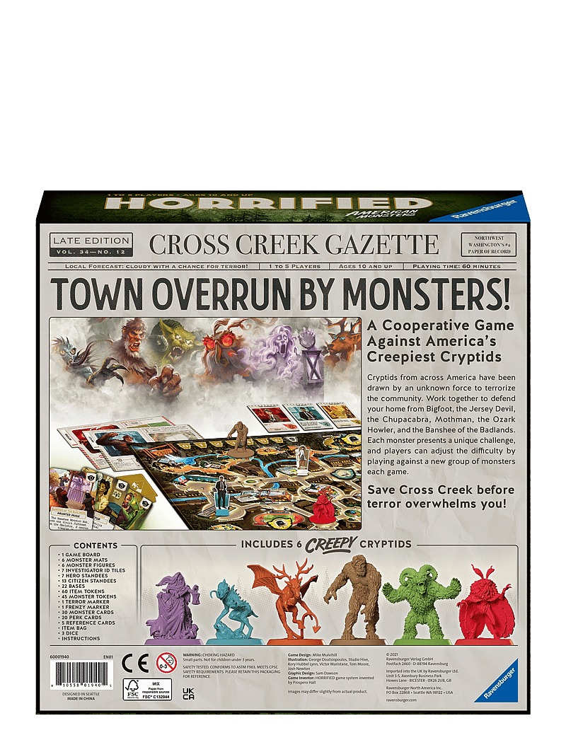 Ravensburger - Horrified Am. Monsters EN - borðspil - multi coloured - 4