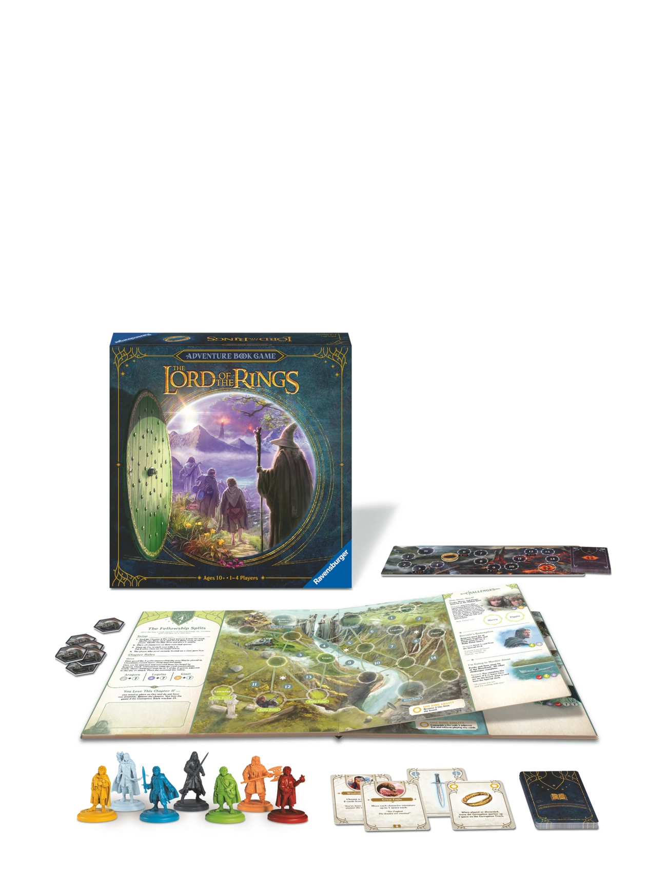 Ravensburger Adventure Book Game Lord Of The Rings En, Børn, Board Spil, Multi/mønstret, Str: ENGLISH