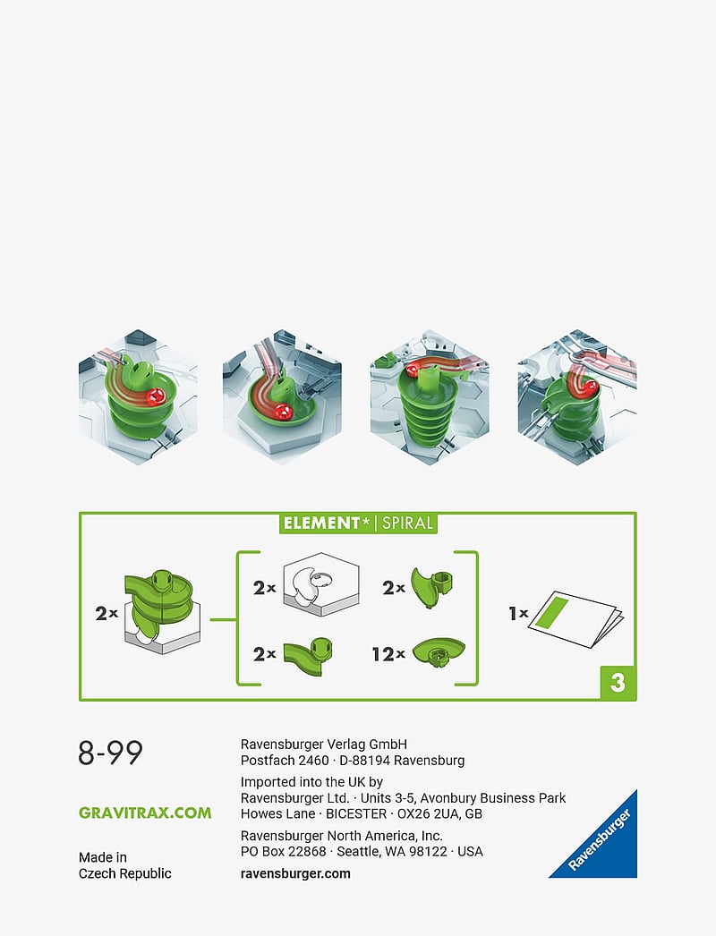 Ravensburger - GraviTrax Element Spiral - lowest prices - multi coloured - 2