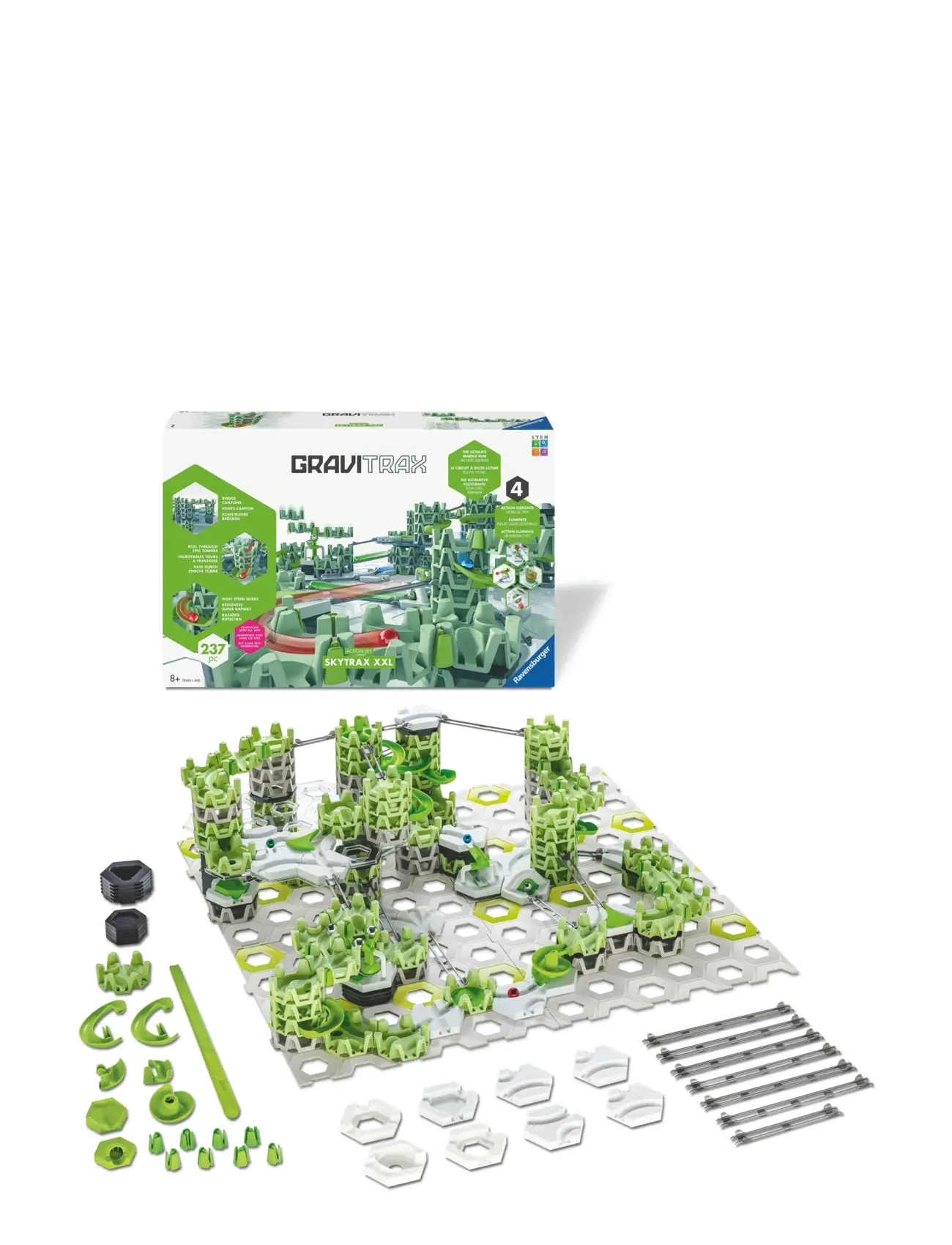 Ravensburger GraviTrax Action-Set Skytrax XXL - 4 for 3 - MULTI COLOURED / green