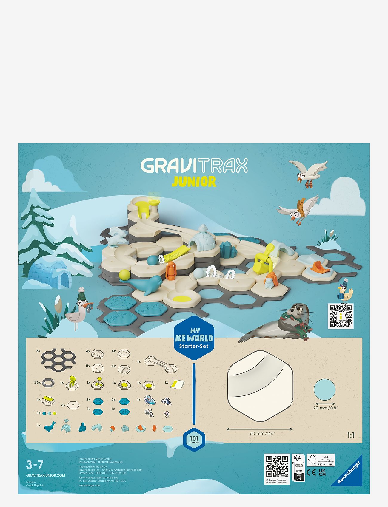 Ravensburger - GraviTrax Junior Starter-Set Ice - ball tracks - multi coloured - 2