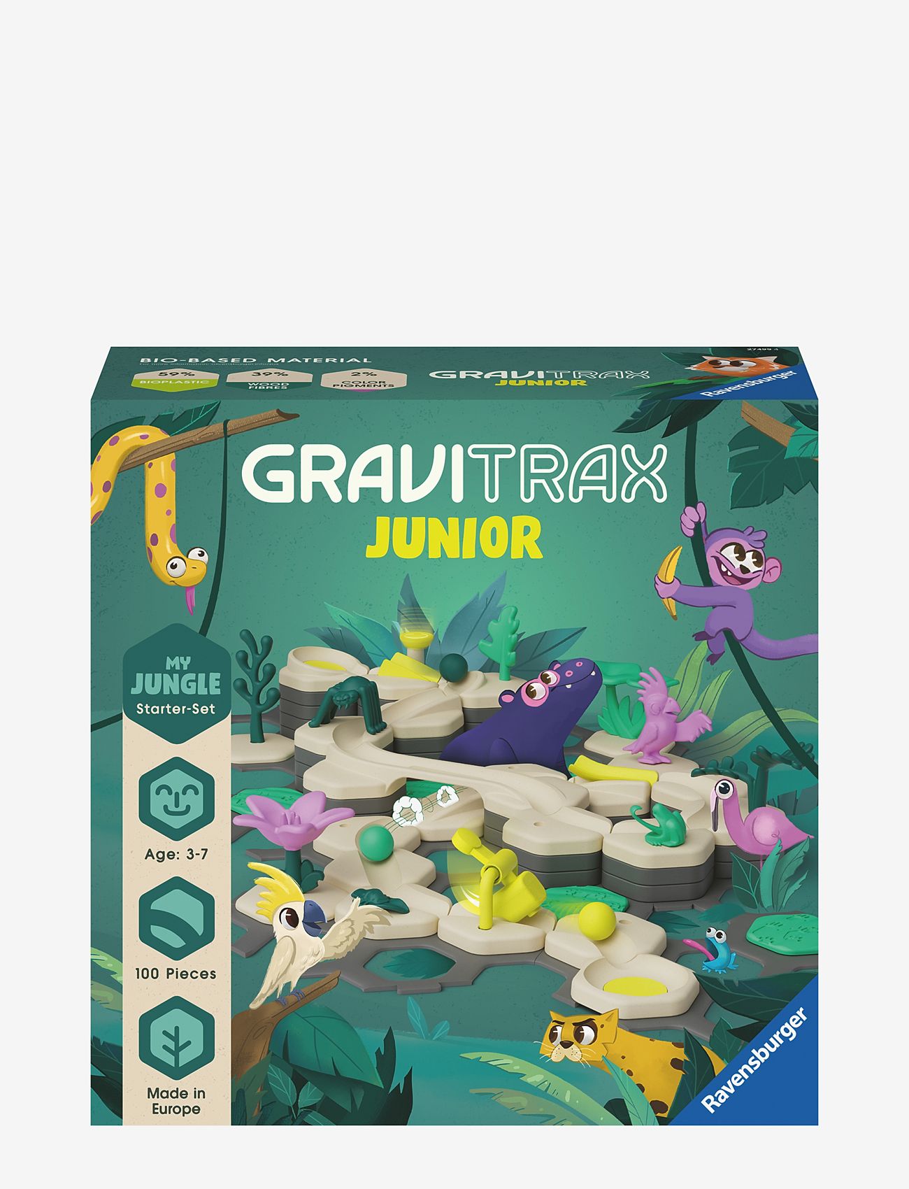 Ravensburger - GraviTrax Junior Starter-Set Jungle - ball tracks - multi coloured - 0