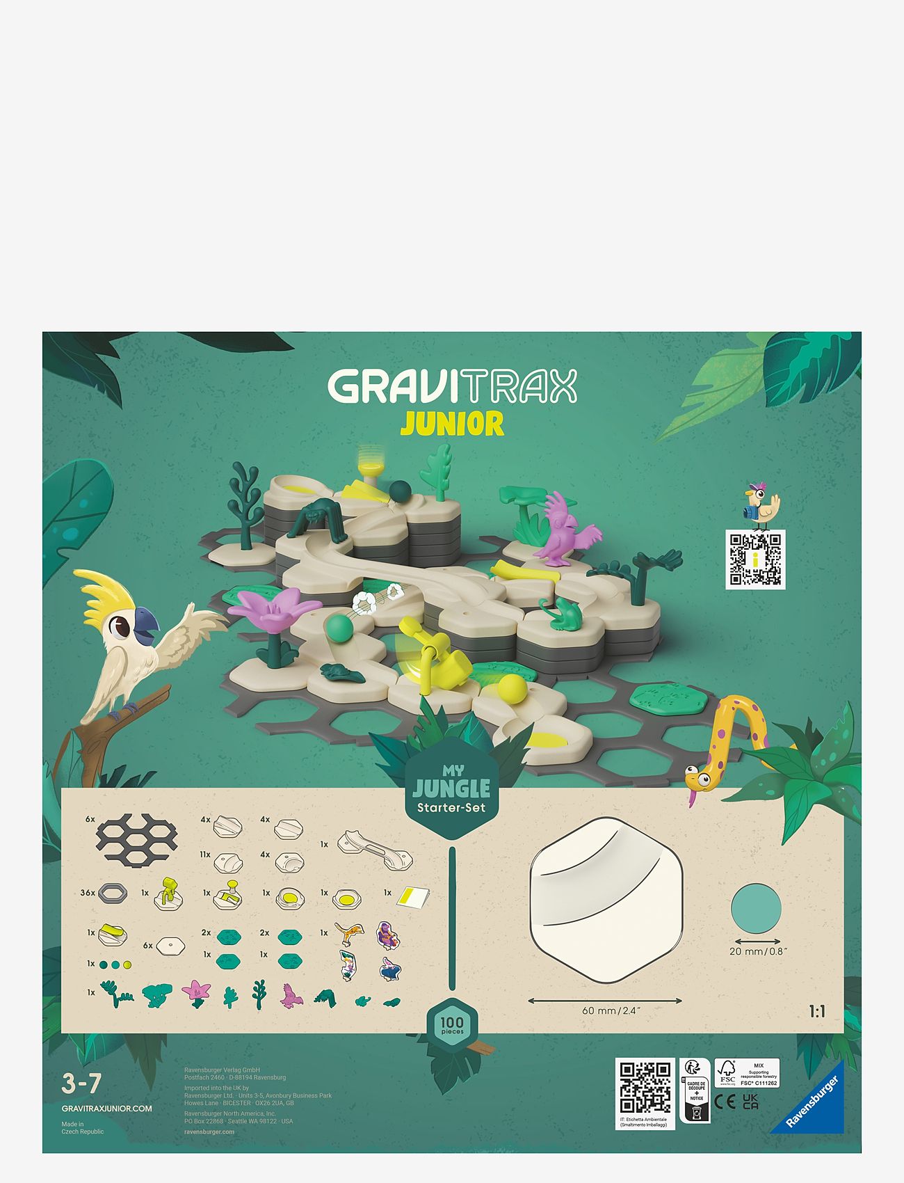 Ravensburger - GraviTrax Junior Starter-Set Jungle - ball tracks - multi coloured - 2