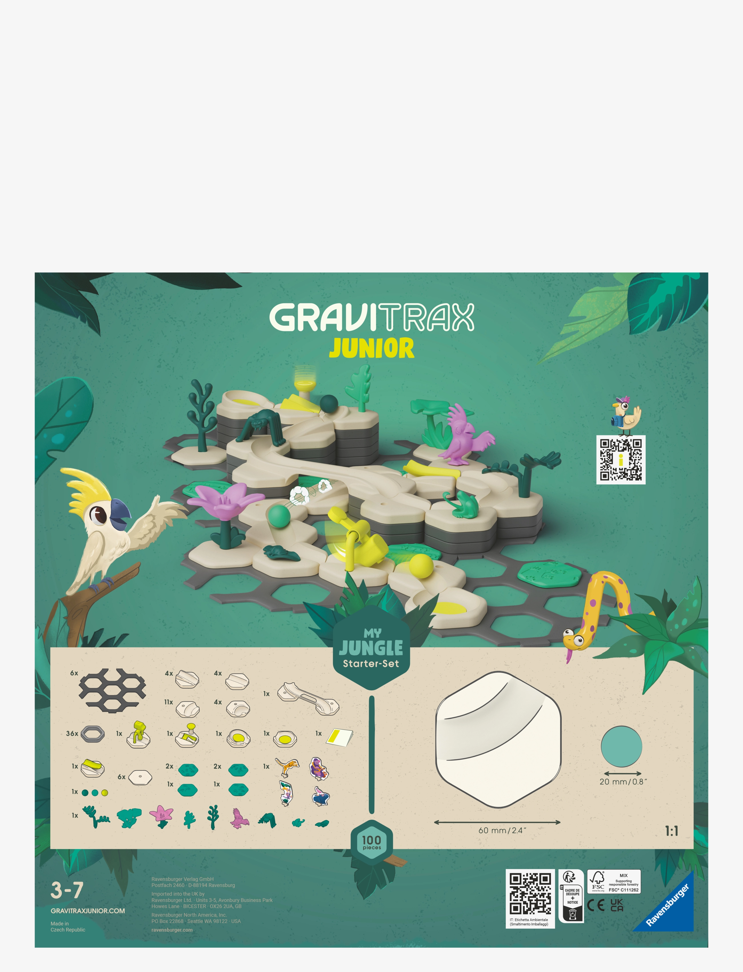 Ravensburger - GraviTrax Junior Starter-Set Jungle - kulebane - multi coloured - 2