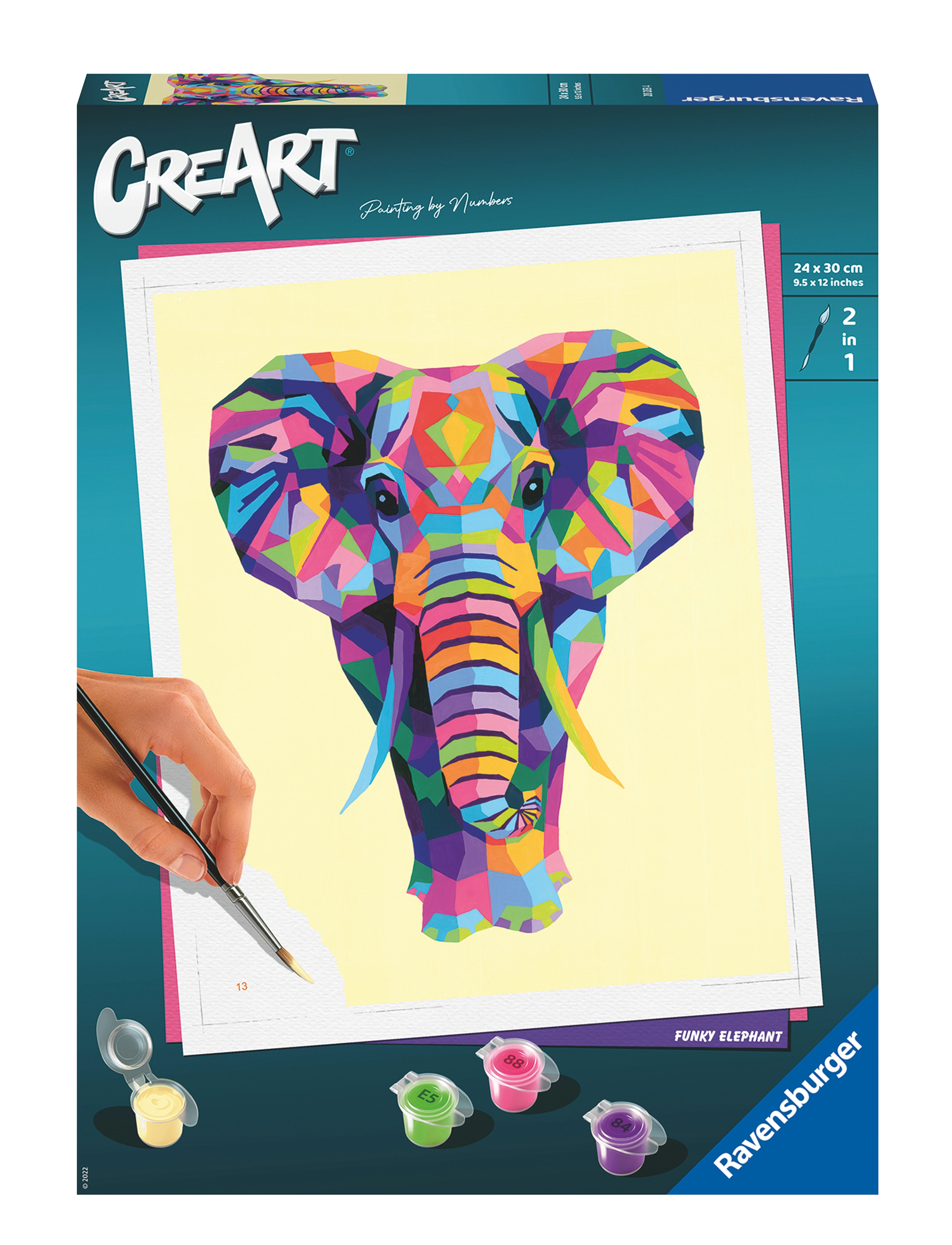 Ravensburger CreArt Funky Elephant - Pyssel - MULTI COLOURED / multi