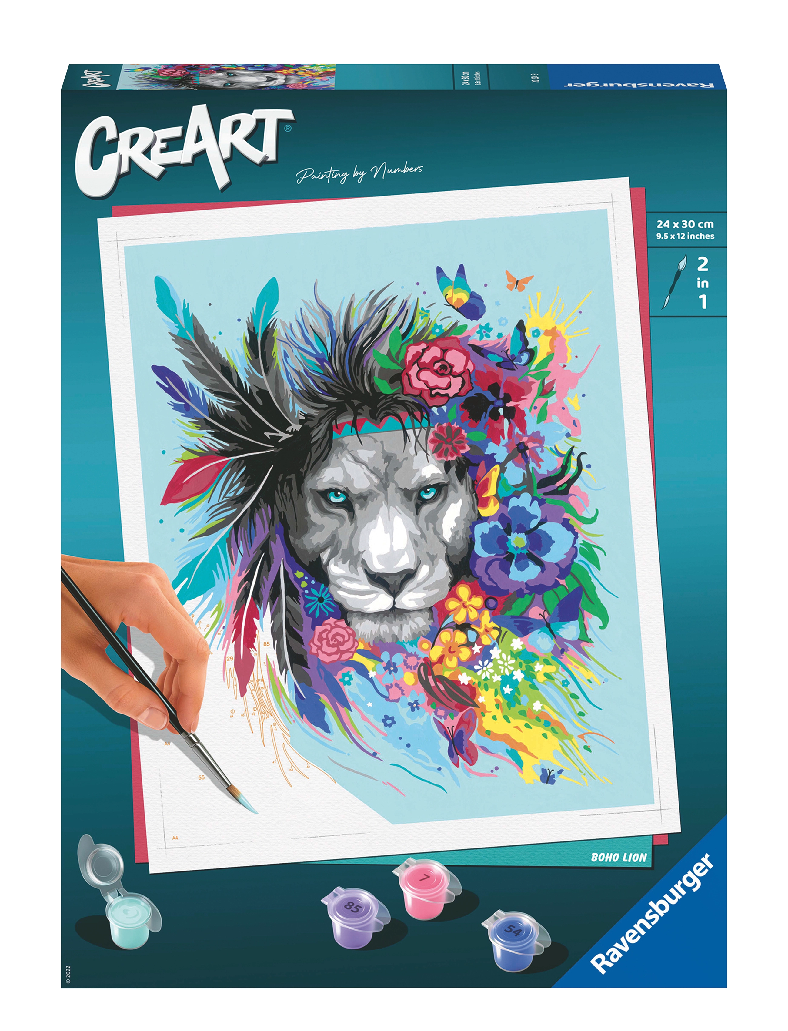 Ravensburger Creart Boho Lion, One Size, Multi/patterned, Håndværk > Håndværkssæt, Børn