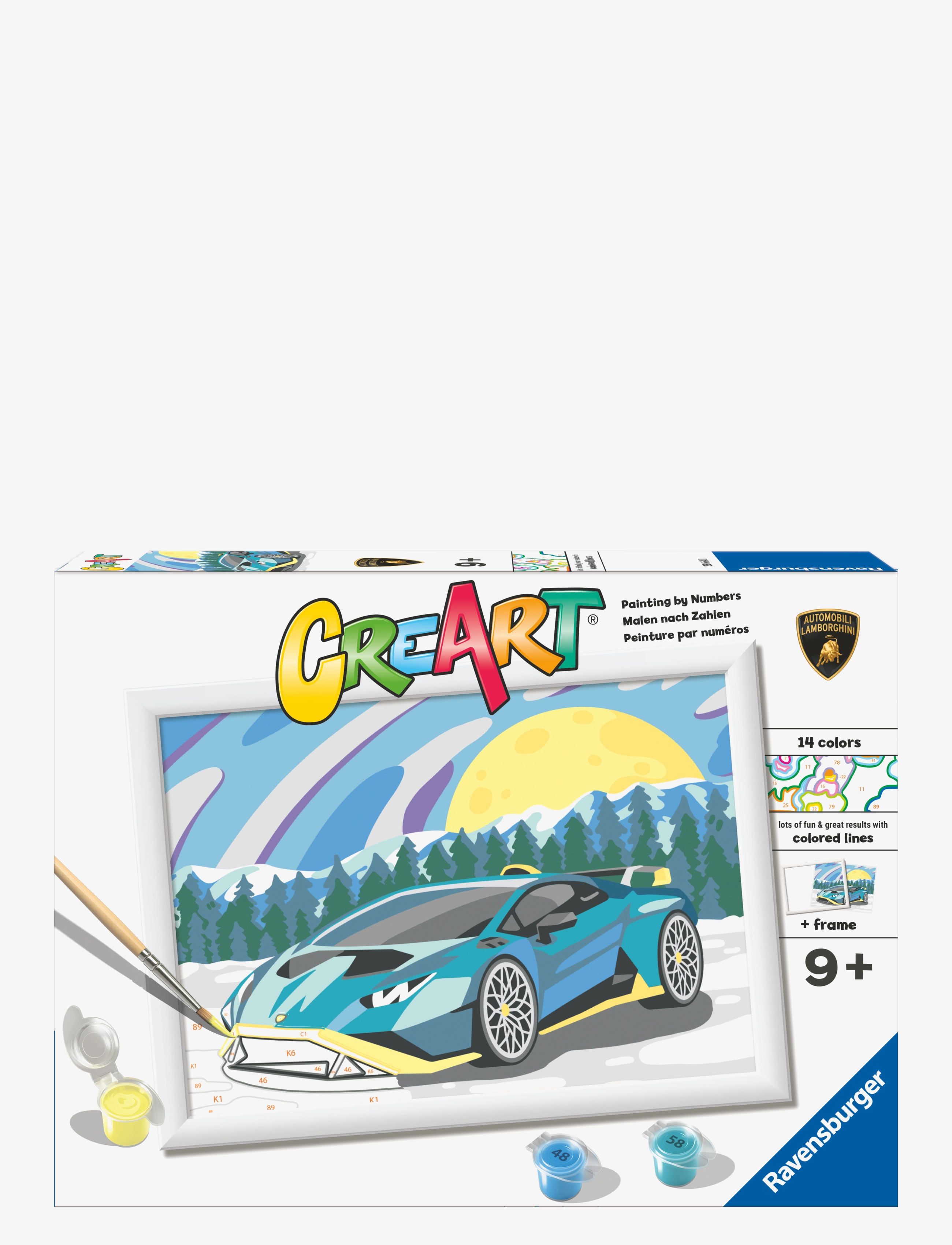 Ravensburger Creart Blue Lamborghini, Børn, Drawing Boards, Multi/mønstret, Str: ONE SIZE