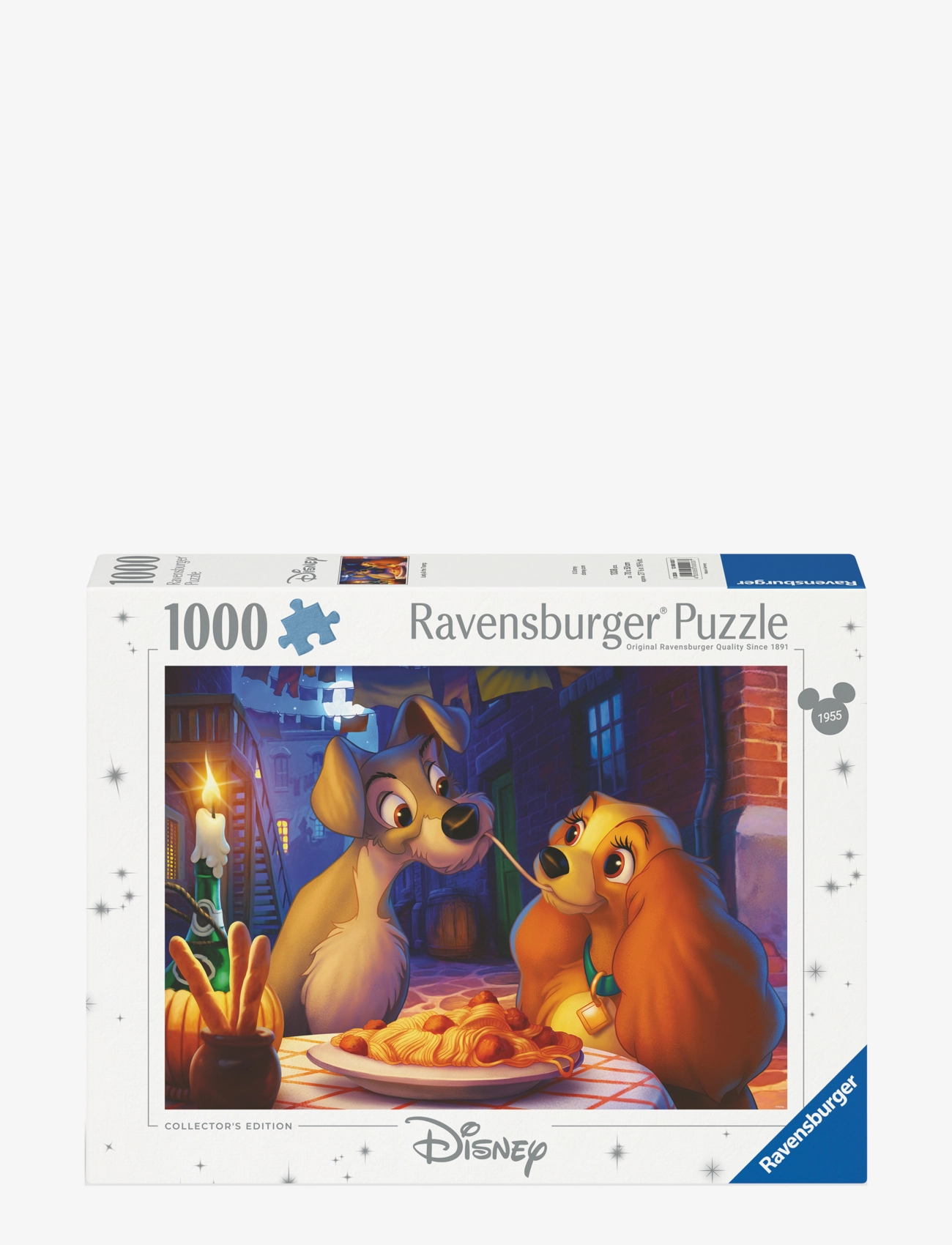 Ravensburger Lady And The Tramp 1000P, Børn, Classic Puslespil, Multi/mønstret, Str: ONE SIZE