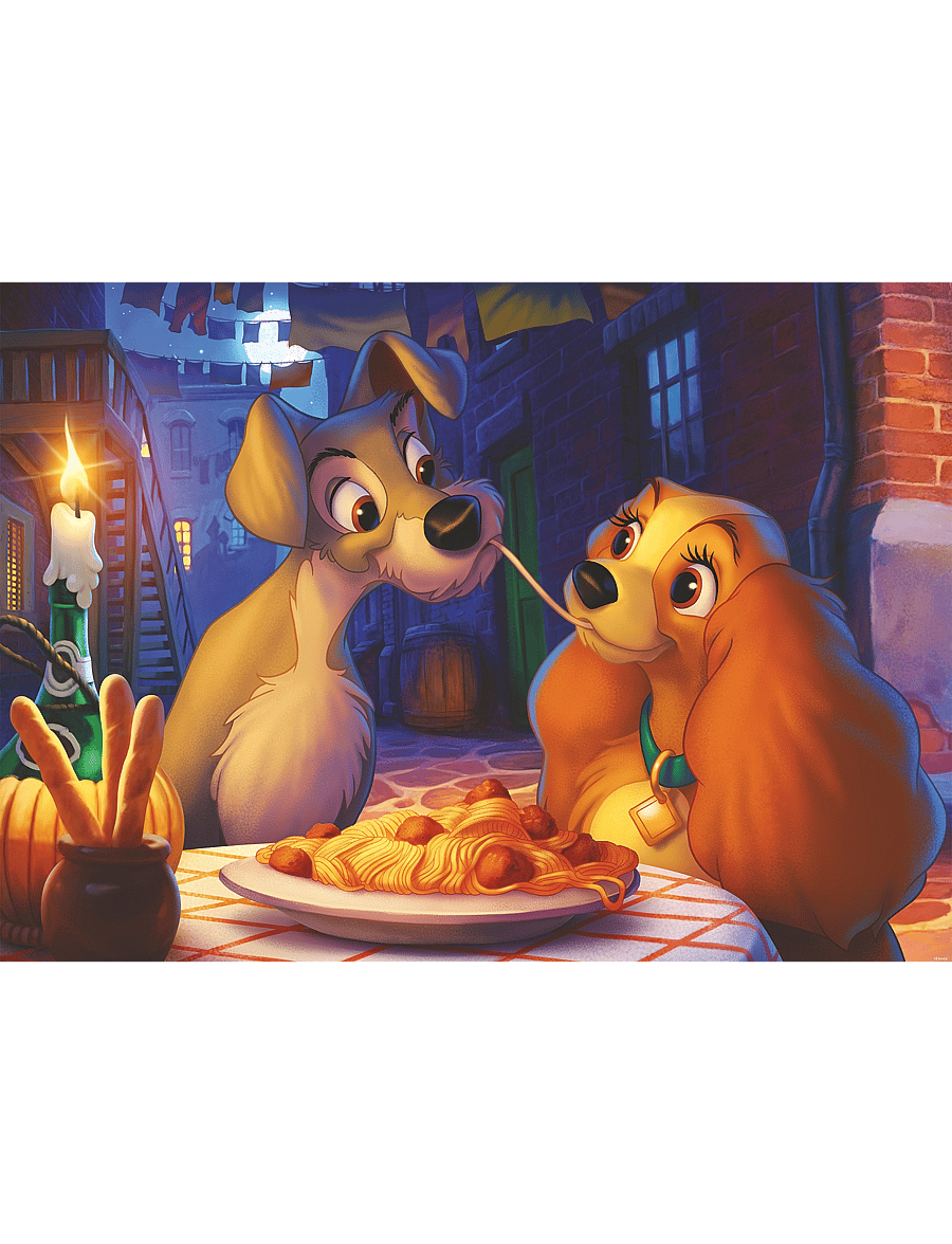 Ravensburger - Lady And The Tramp 1000p - klassísk púsl - multi coloured - 1