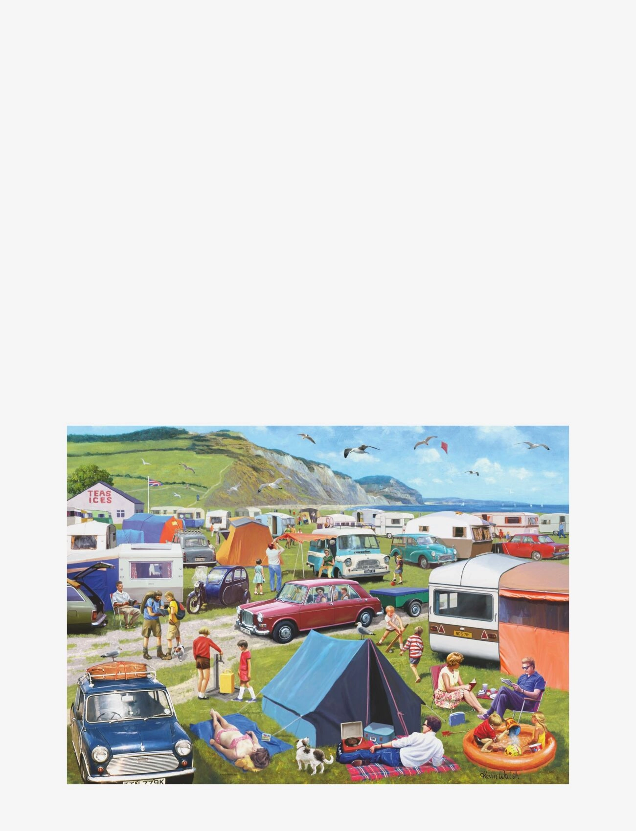 Ravensburger - Camping & Caravanning 1000p - klassísk púsl - multi coloured - 1