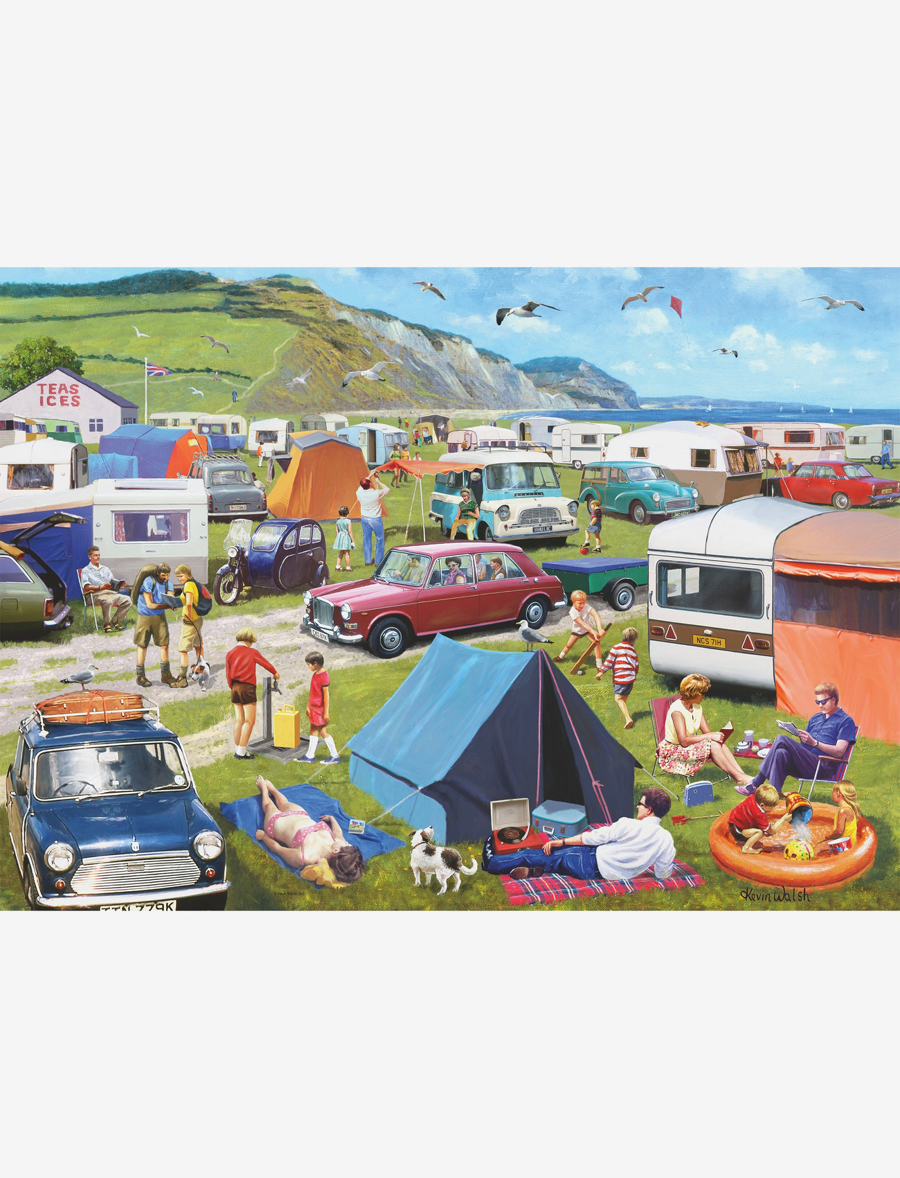 Ravensburger - Camping & Caravanning 1000p - klassiske puslespil - multi coloured - 2