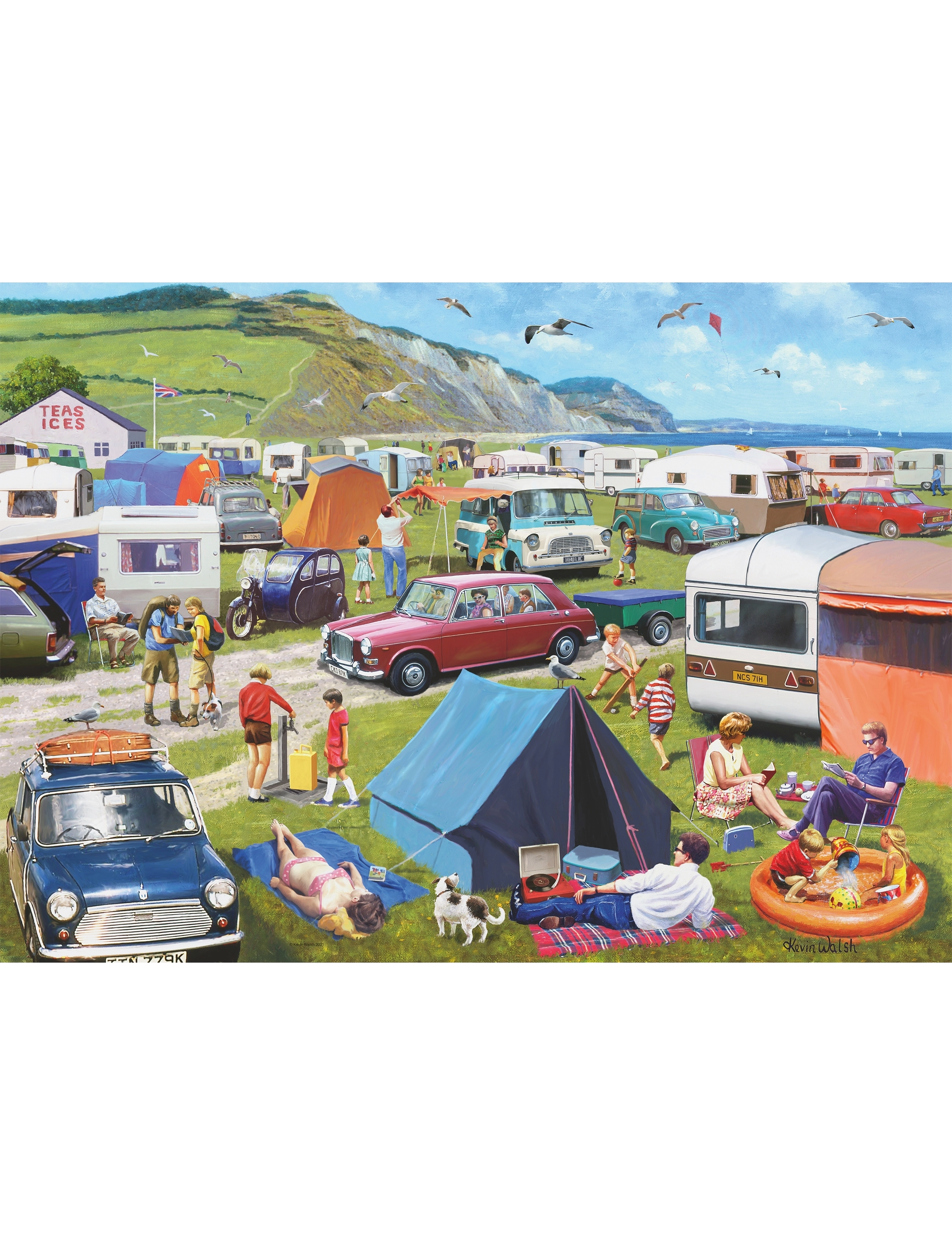 Ravensburger - Camping & Caravanning 1000p - klassísk púsl - multi coloured - 2