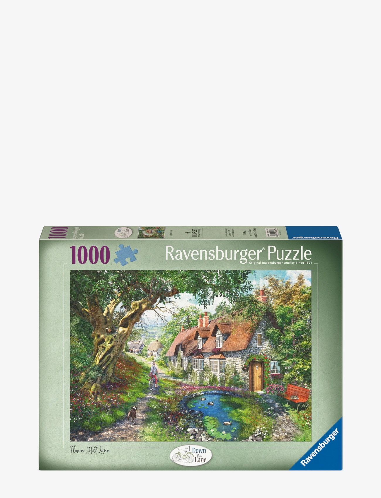 Ravensburger Flower Hill Lane 1000P, One Size, Multi/patterned, Puslespil > Klassiske Puslespil, Børn