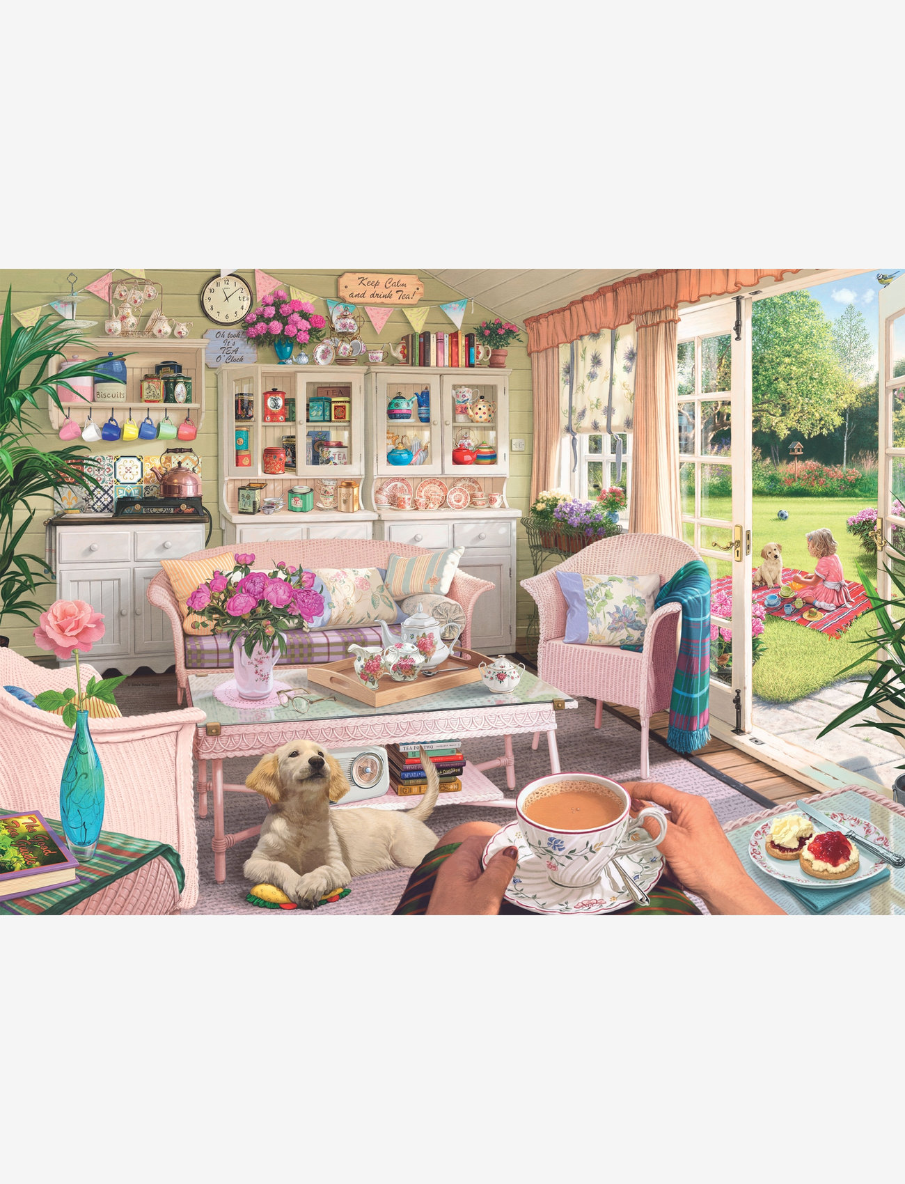 Ravensburger - The Tea Shed 1000p - klassiska pussel - multi coloured - 1