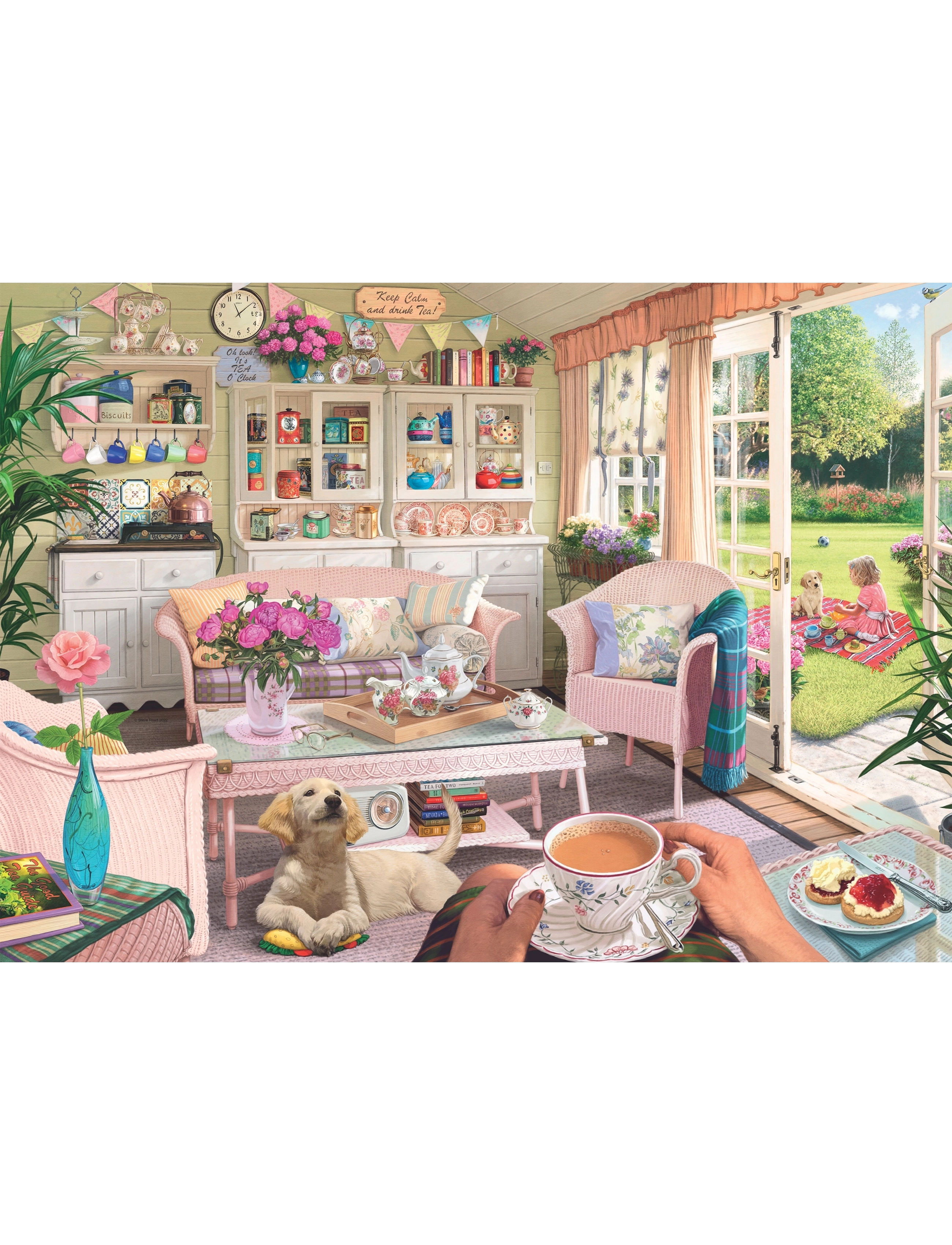 Ravensburger - The Tea Shed 1000p - klassísk púsl - multi coloured - 1