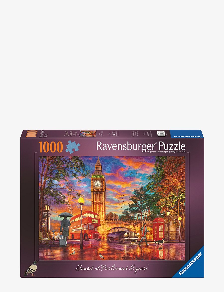 Ravensburger - Sunset At Parliament Square 1000p - klassísk púsl - multi coloured - 0
