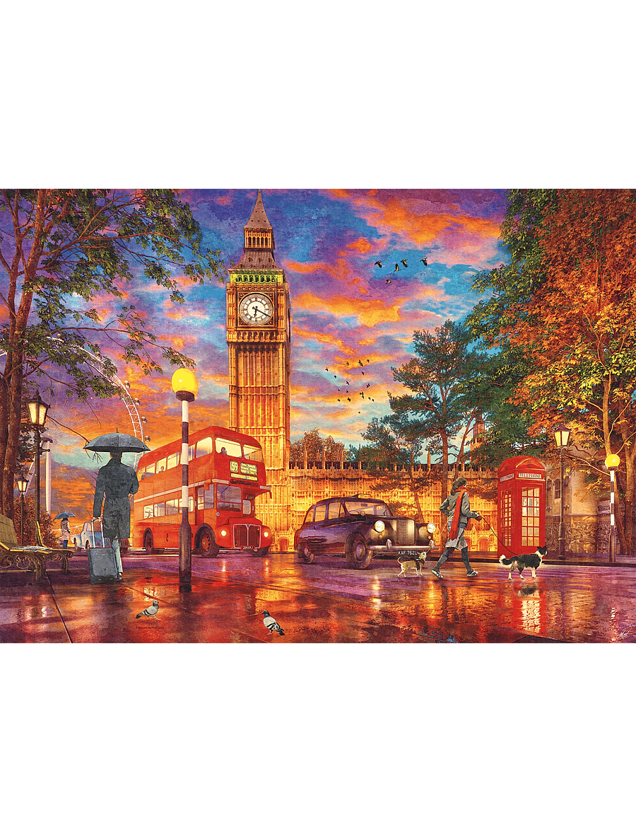 Ravensburger - Sunset At Parliament Square 1000p - klassísk púsl - multi coloured - 1