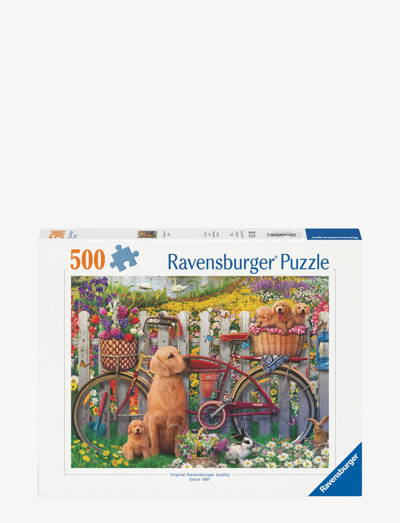 Ravensburger Cute Dogs In The Garden 500P, One Size, Multi/patterned, Puslespil > Klassiske Puslespil, Børn