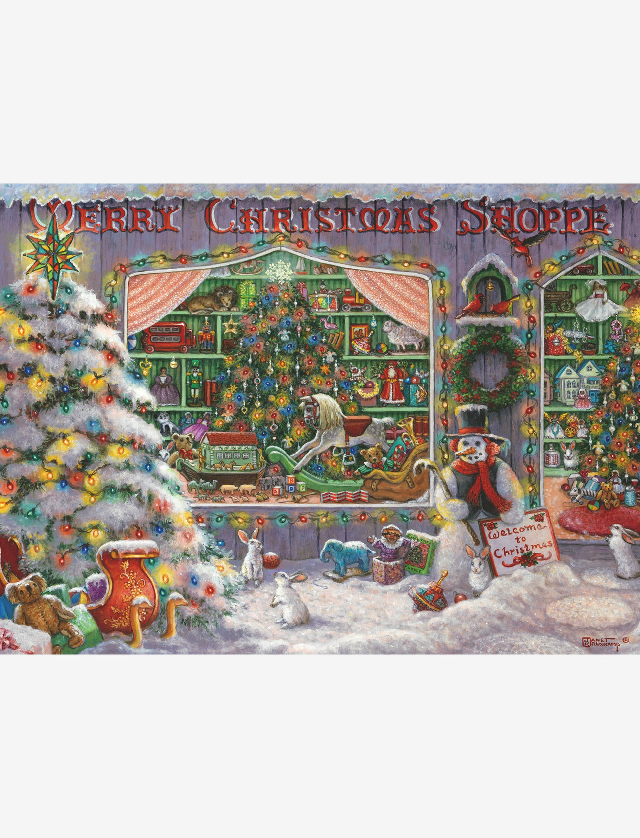 Ravensburger - The Christmas Shop 500p - klassísk púsl - multi coloured - 1