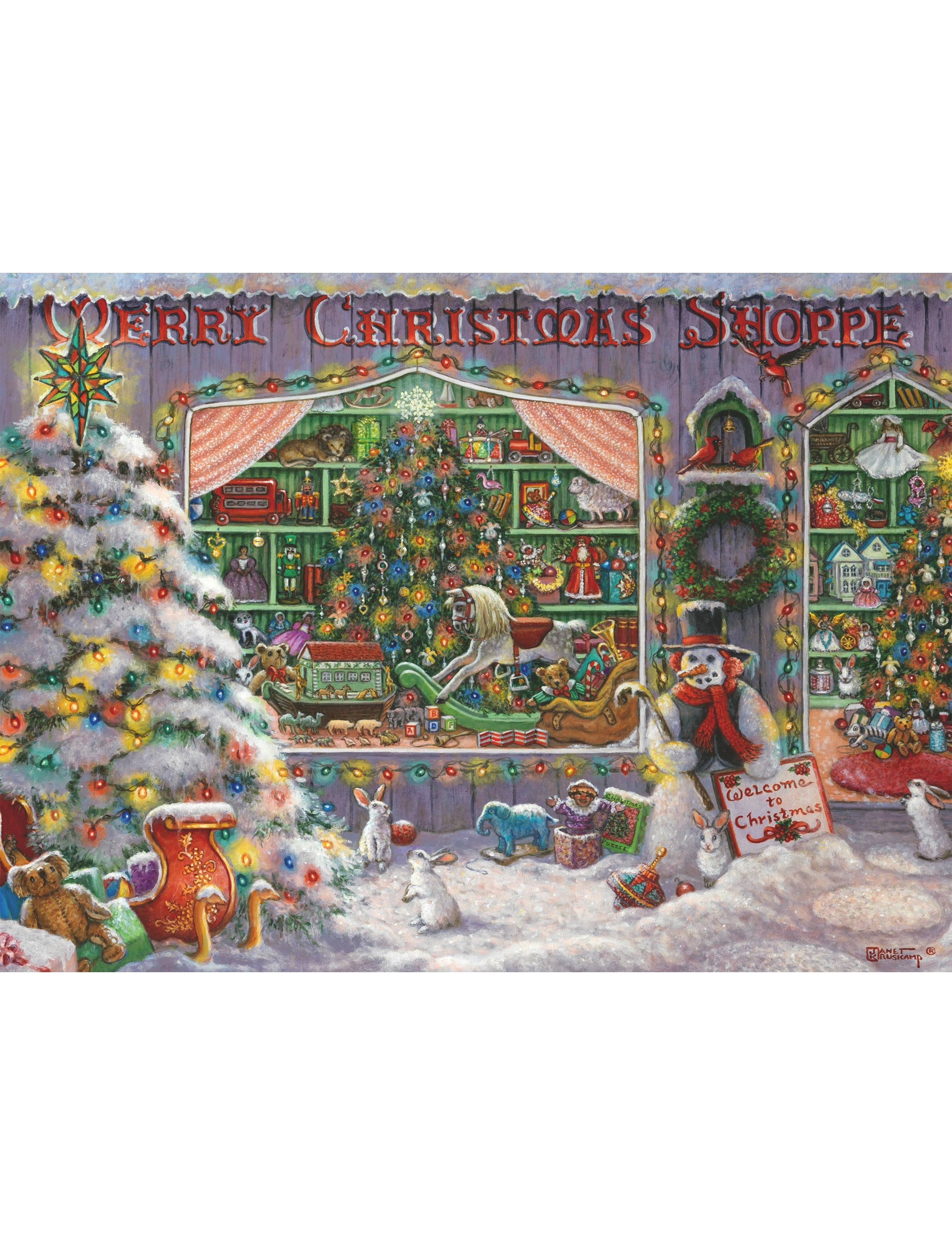 Ravensburger - Julebutikken 500p - klassiske puslespill - multi coloured - 1