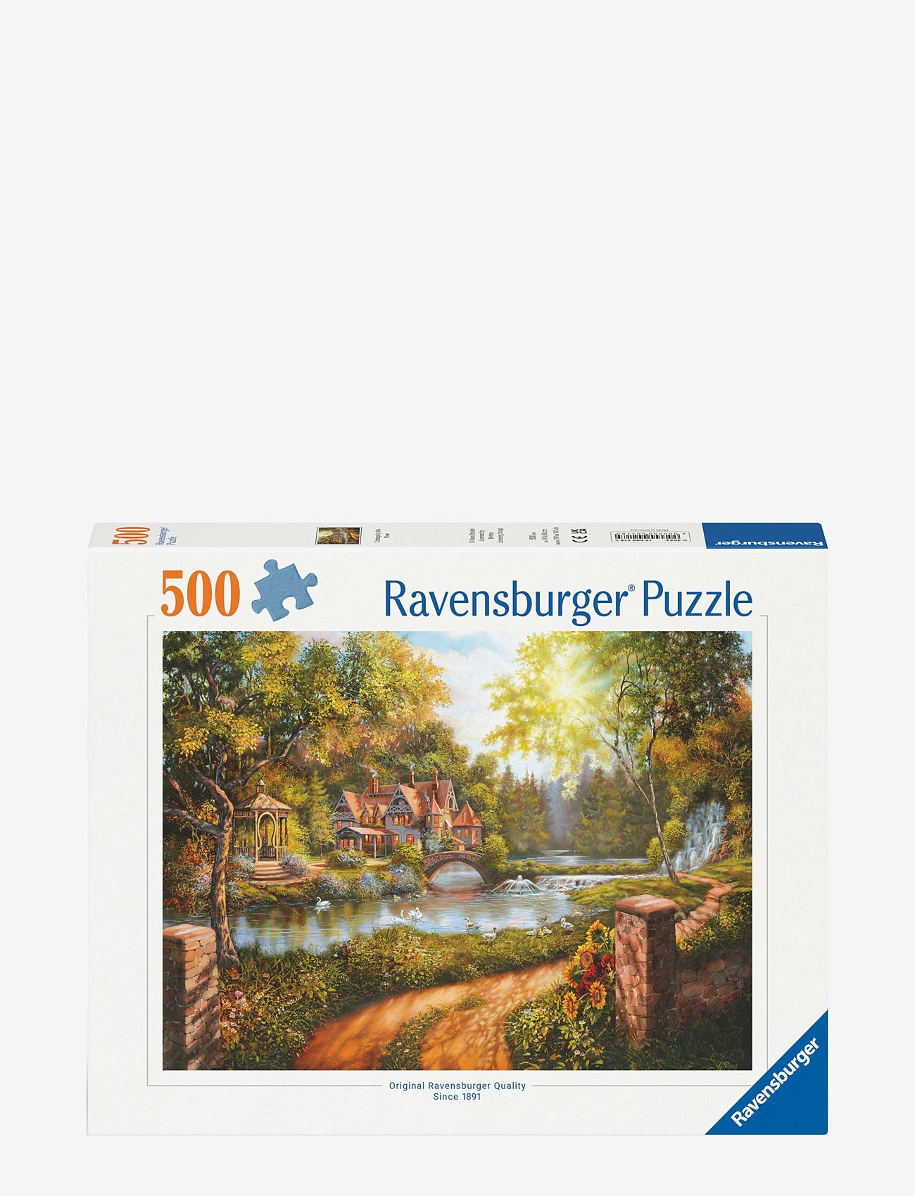 Ravensburger - Cottage By The River 500p - klassiska pussel - multi coloured - 0