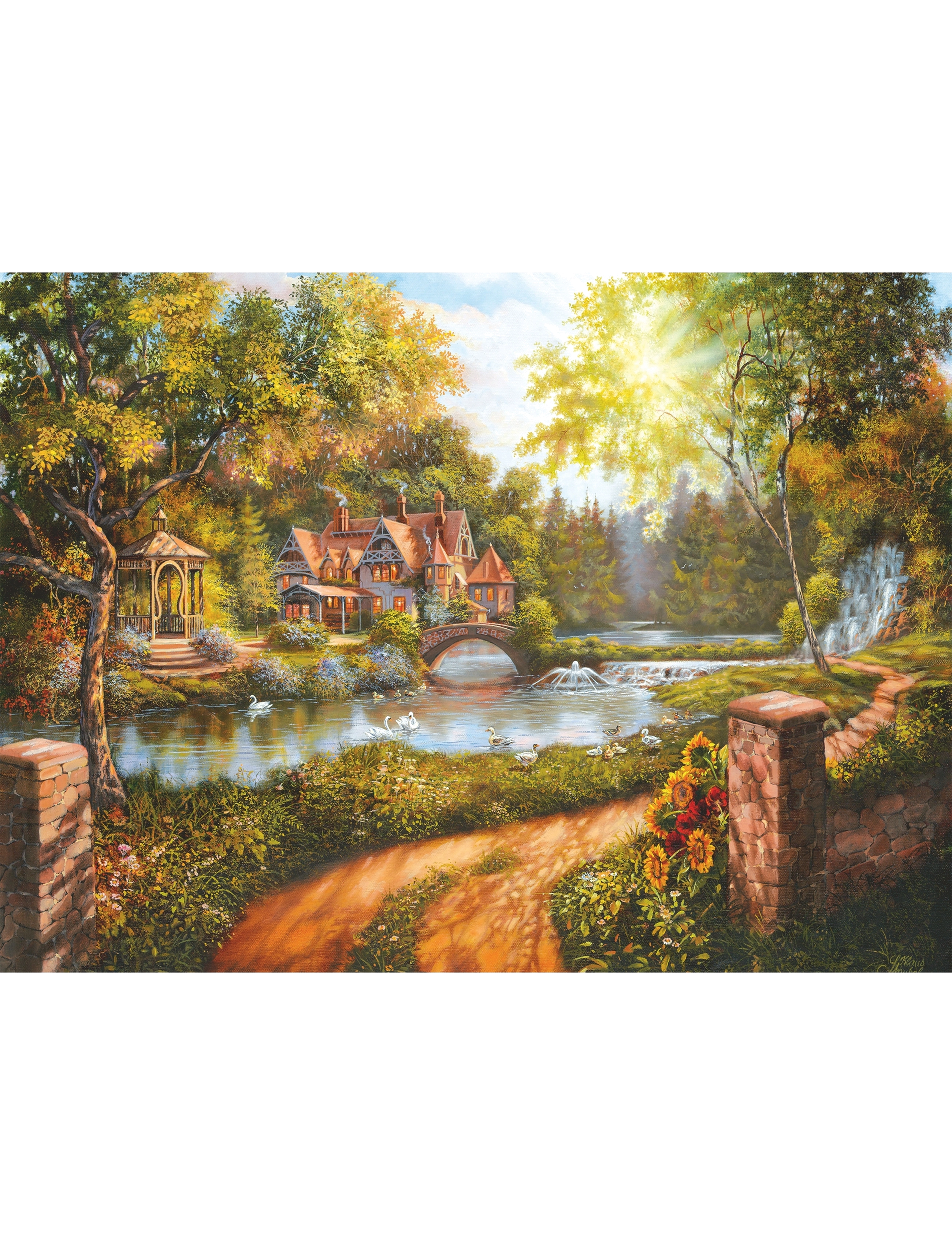 Ravensburger - Hytte ved elven 500p - klassiske puslespill - multi coloured - 1