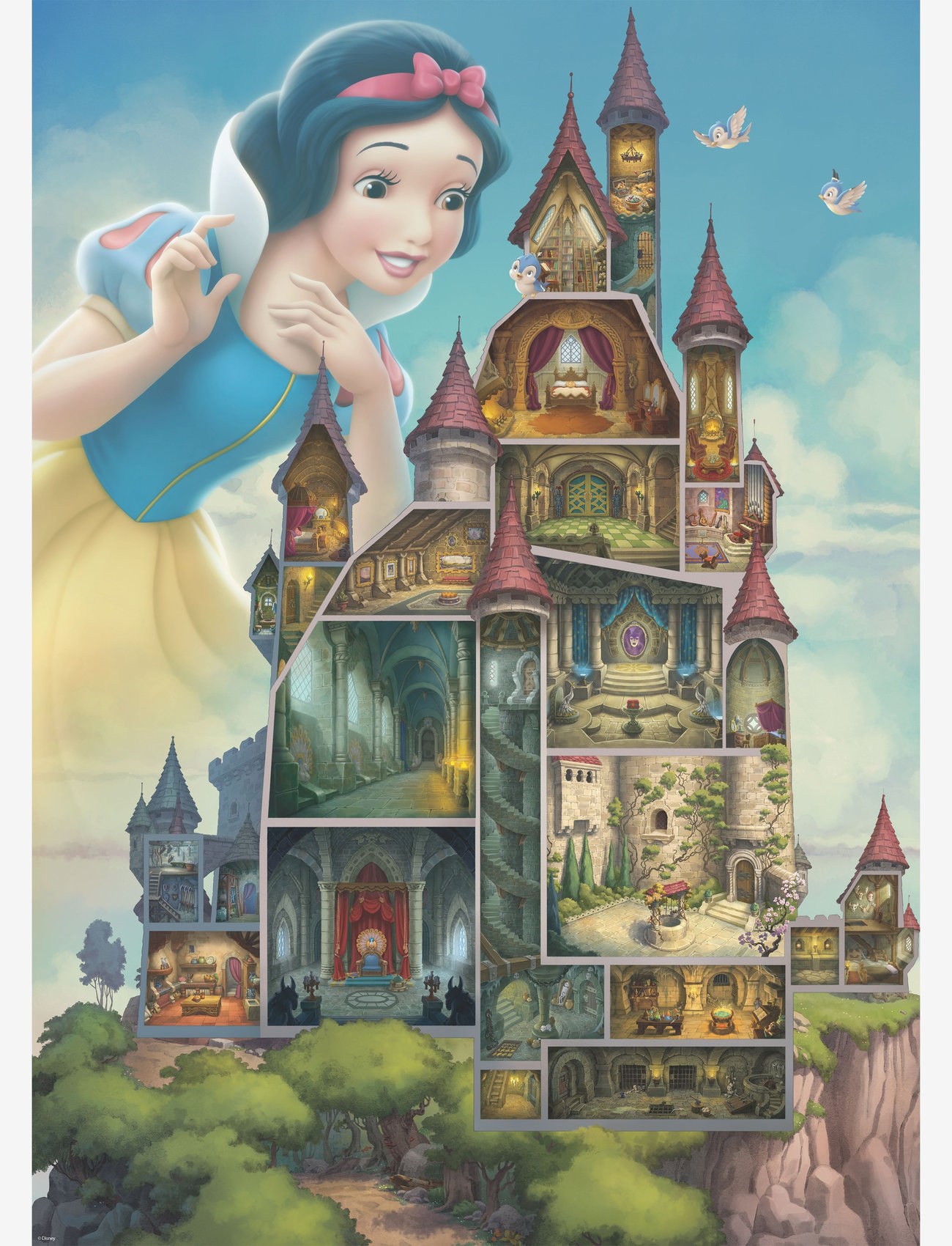 Ravensburger - Disney Castles Snow White 1000p - klassiske puslespil - multi coloured - 1