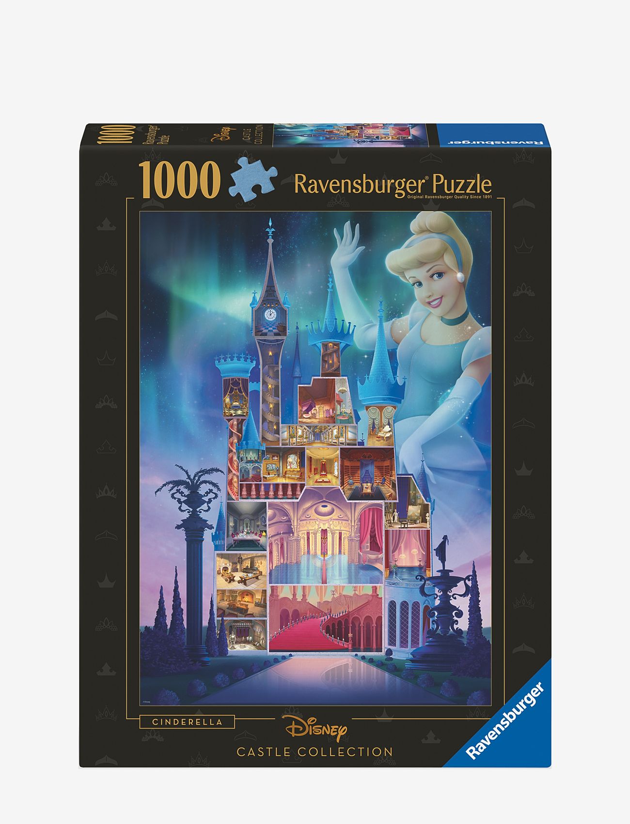 Ravensburger - Disney Castles Cinderella 1000p - klassiske puslespil - multi coloured - 0