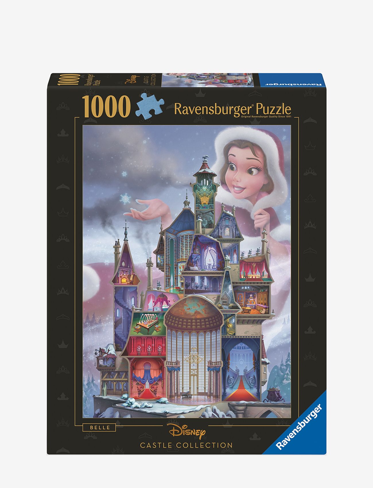 Ravensburger - Disney Castles Belle 1000p - classic puzzles - multi coloured - 0