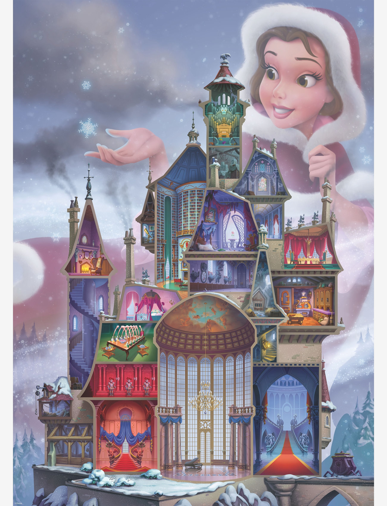 Ravensburger - Disney Castles Belle 1000p - classic puzzles - multi coloured - 1