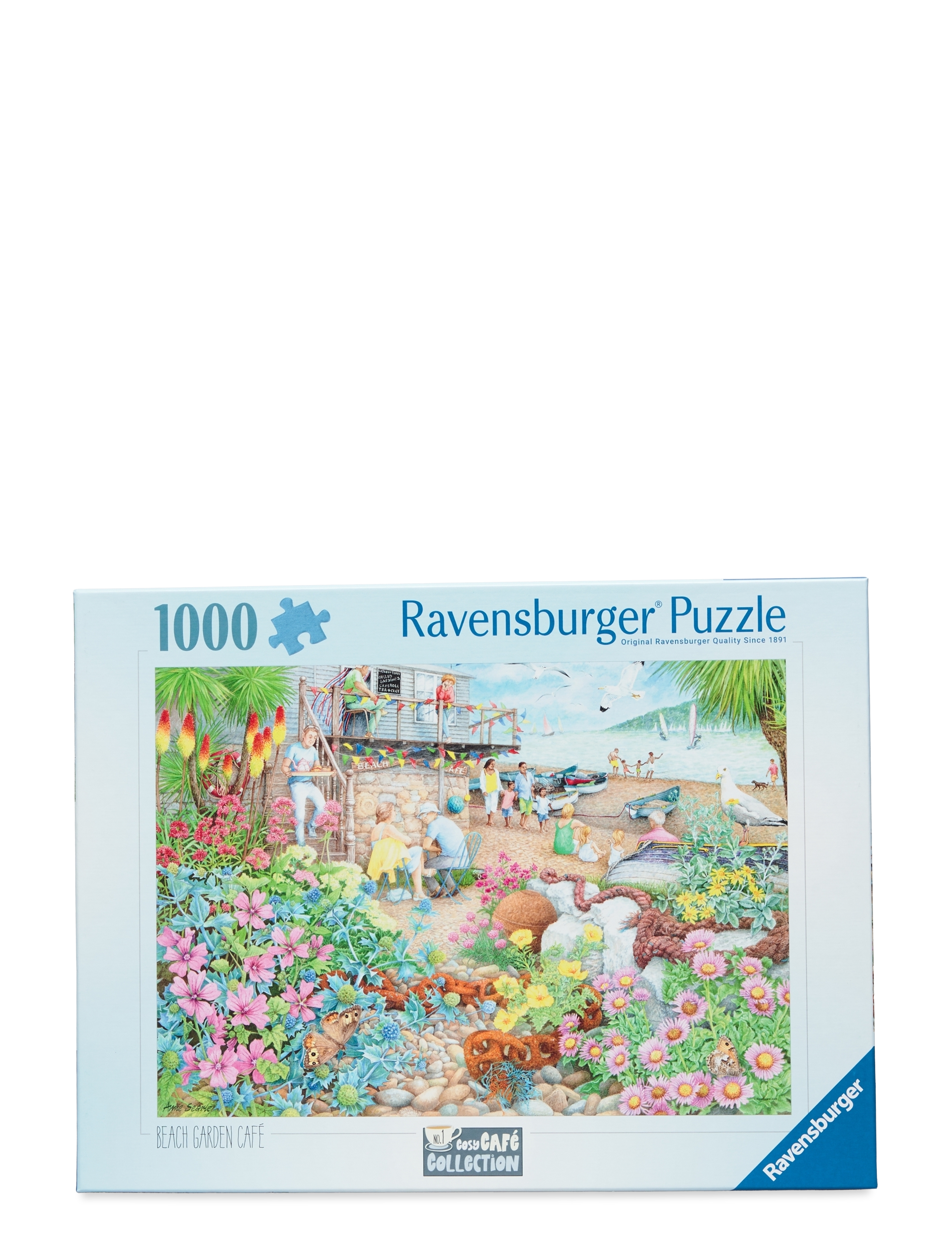 Ravensburger Beach Garden Cafe 1000P, One Size, Multi/patterned, Puslespil > Klassiske Puslespil, Børn