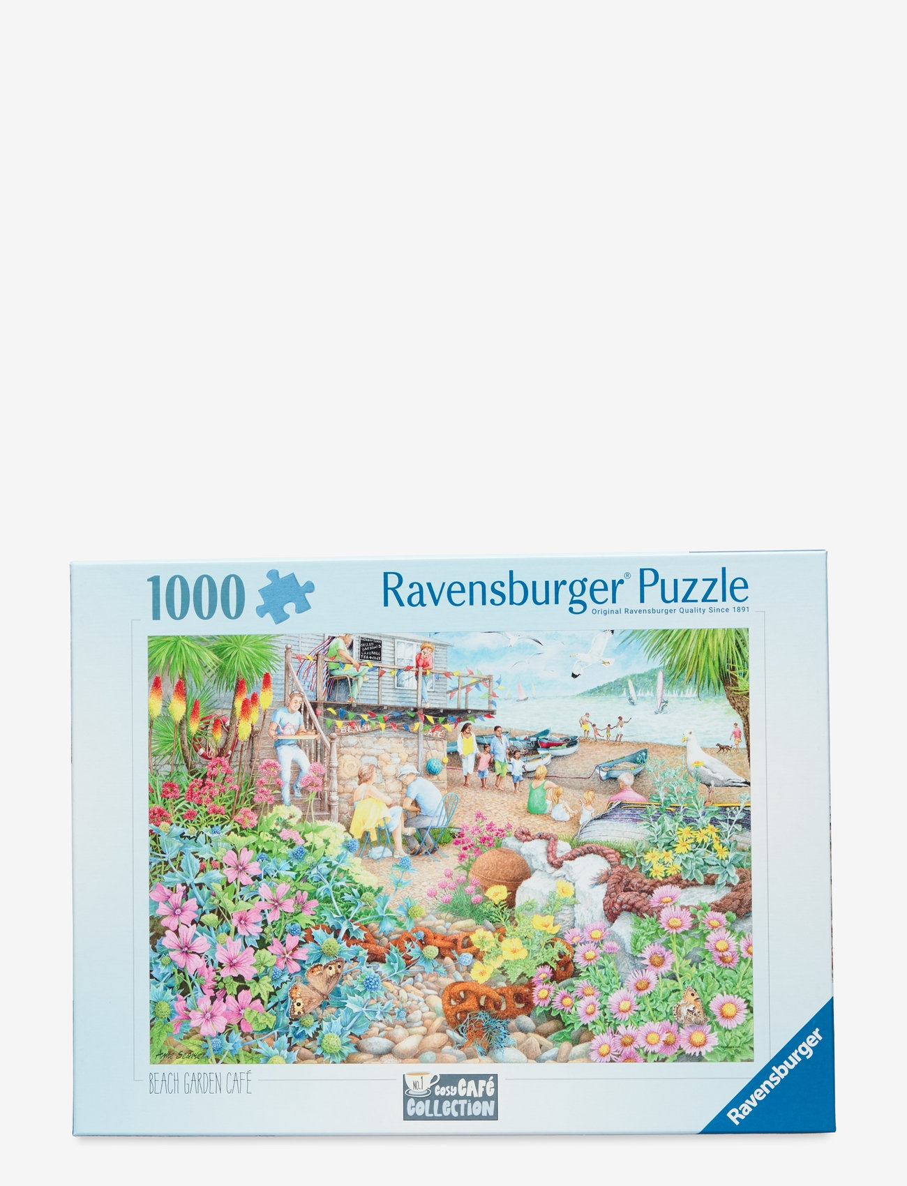 Ravensburger - Beach Garden Cafe 1000p - klassiska pussel - multi coloured - 0