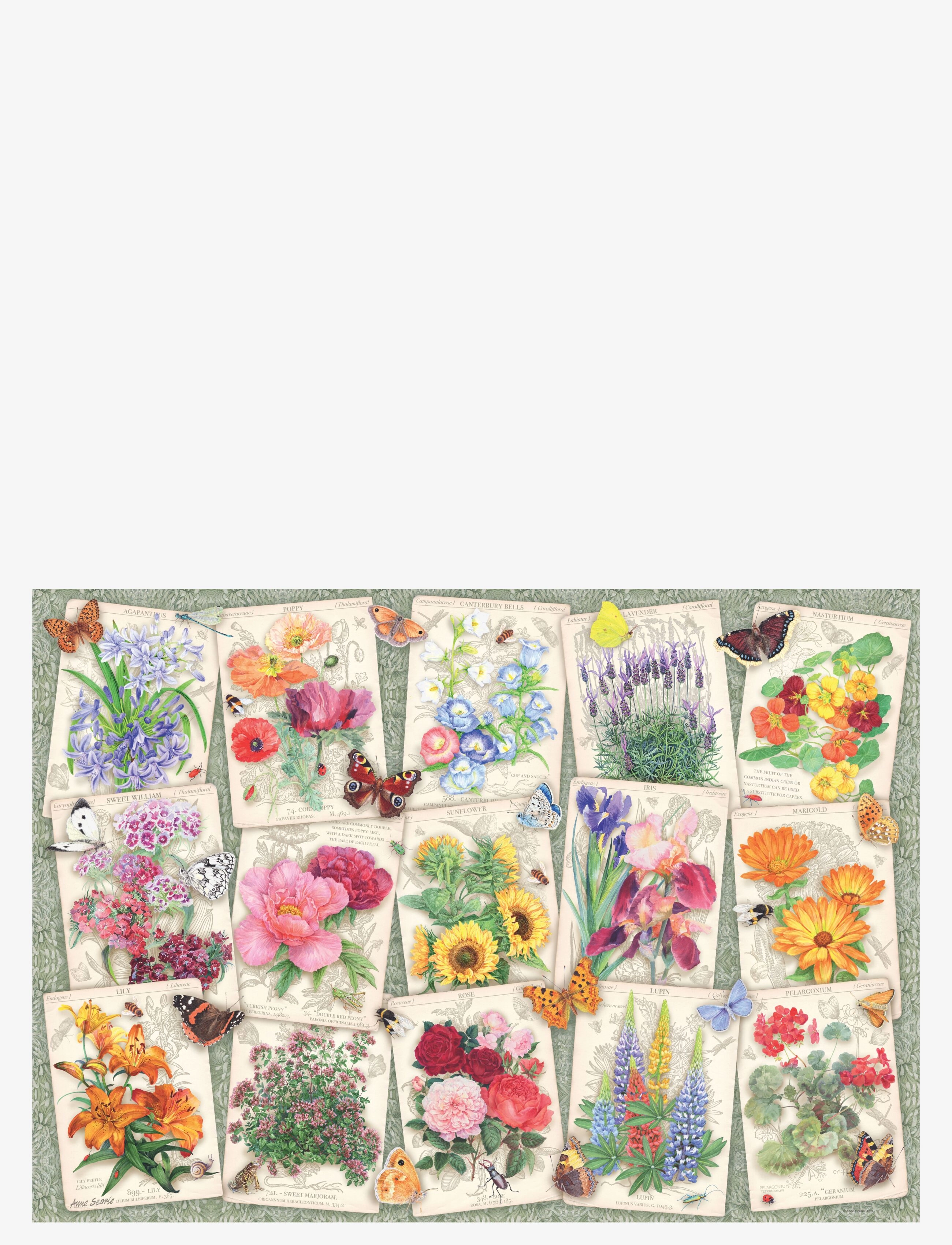 Ravensburger - Garden Flowers 1000p - klassiset palapelit - multi coloured - 1