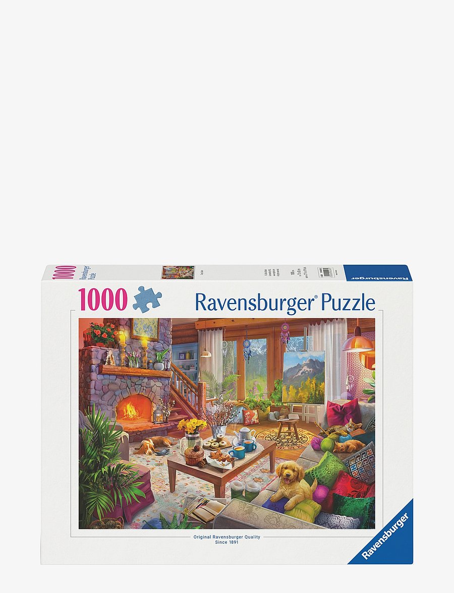 Ravensburger - Cozy Cabin 1000p - klassiset palapelit - multi coloured - 0