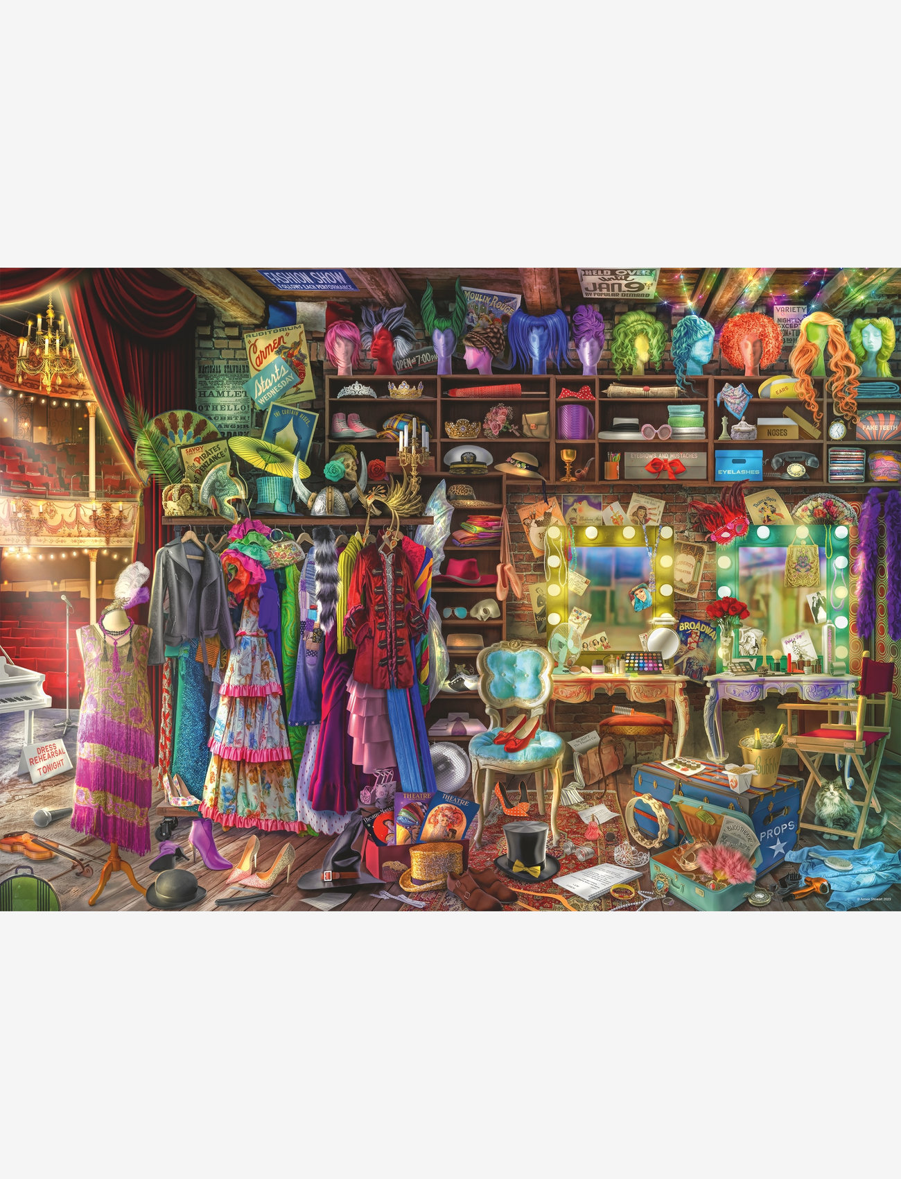 Ravensburger - Behind the Scenes 1000p - klassiske puslespil - multi coloured - 1