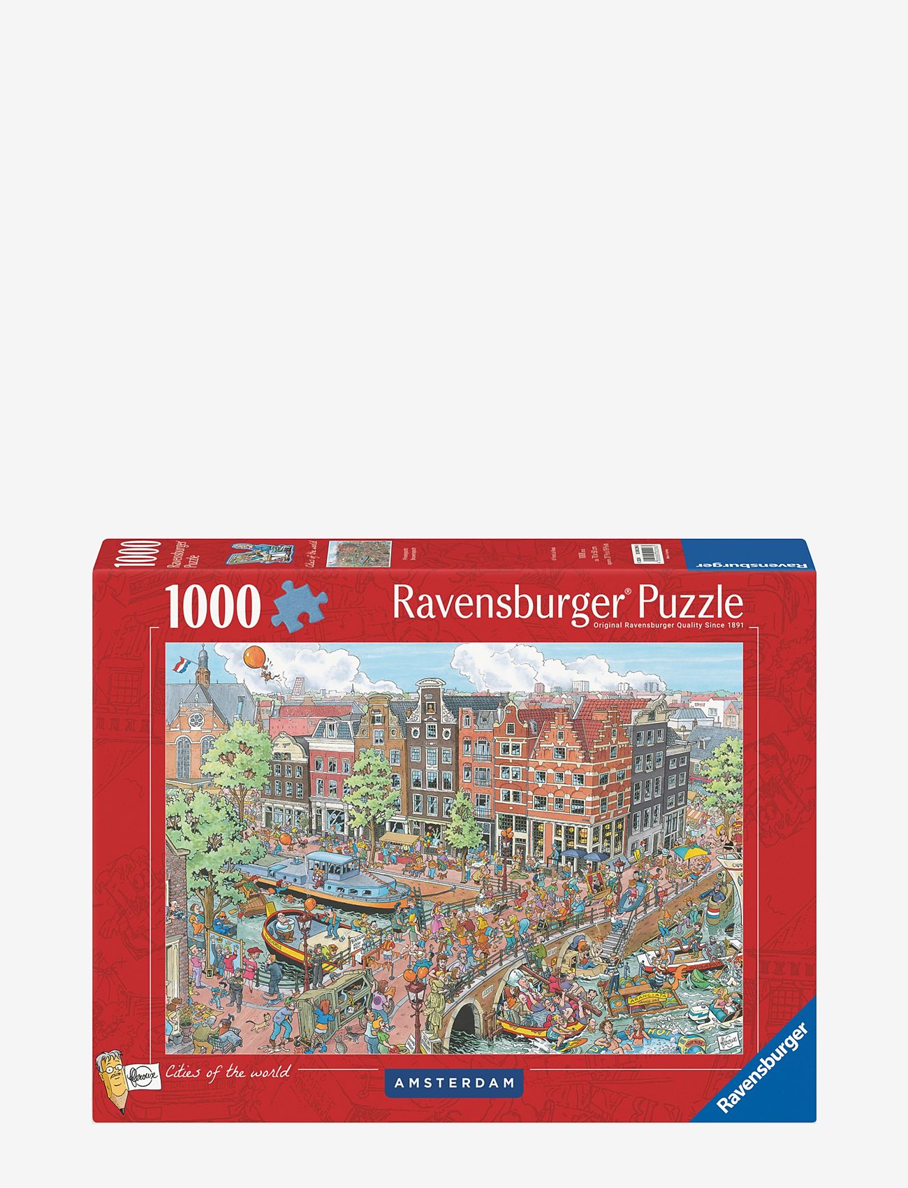 Puzzle Ravensburger 1000 Pezzi 'Amsterdam' - Per Adulti E Ragazzi Da 14 Anni