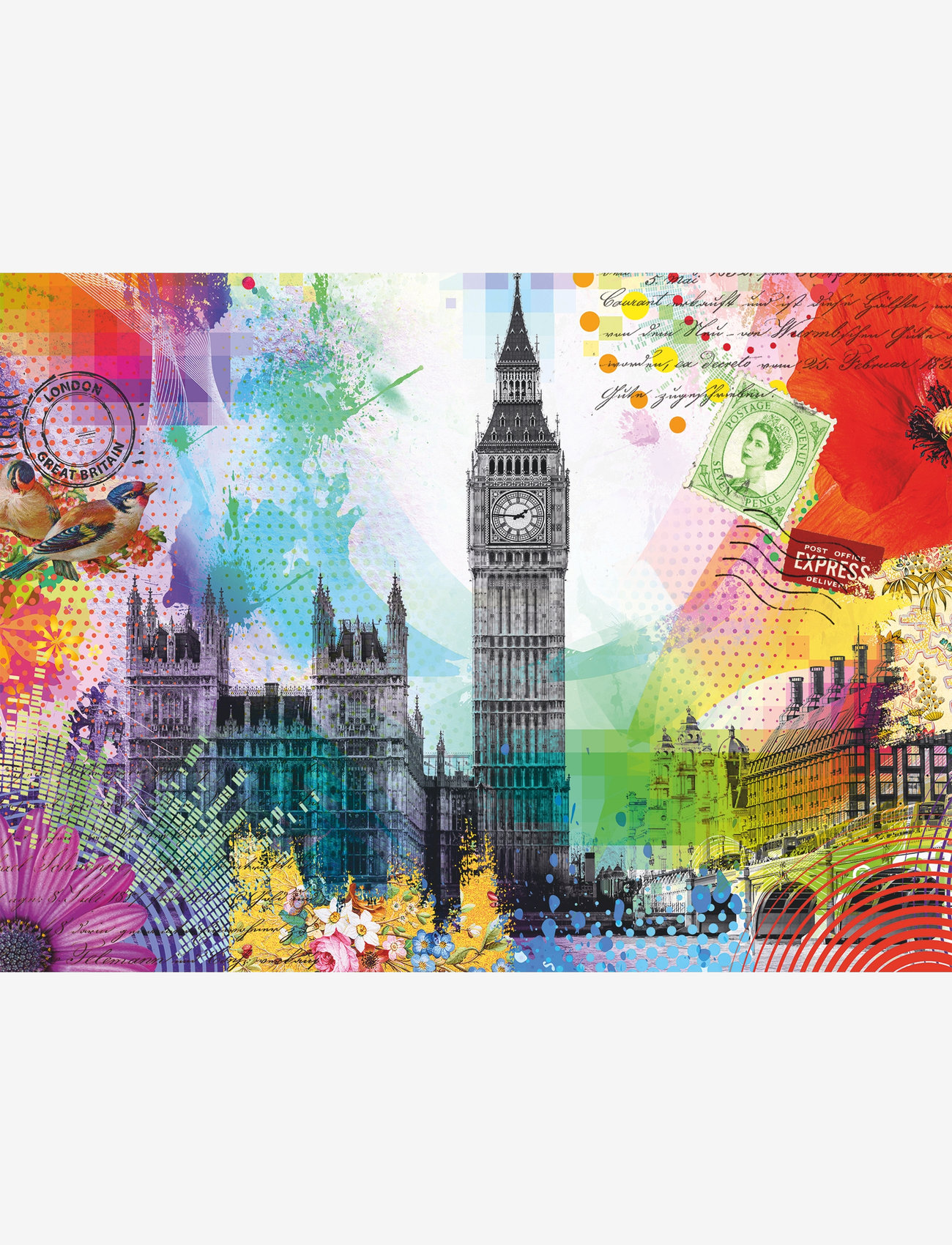 Ravensburger - London Postkort 500p - klassiske puslespill - multi coloured - 1