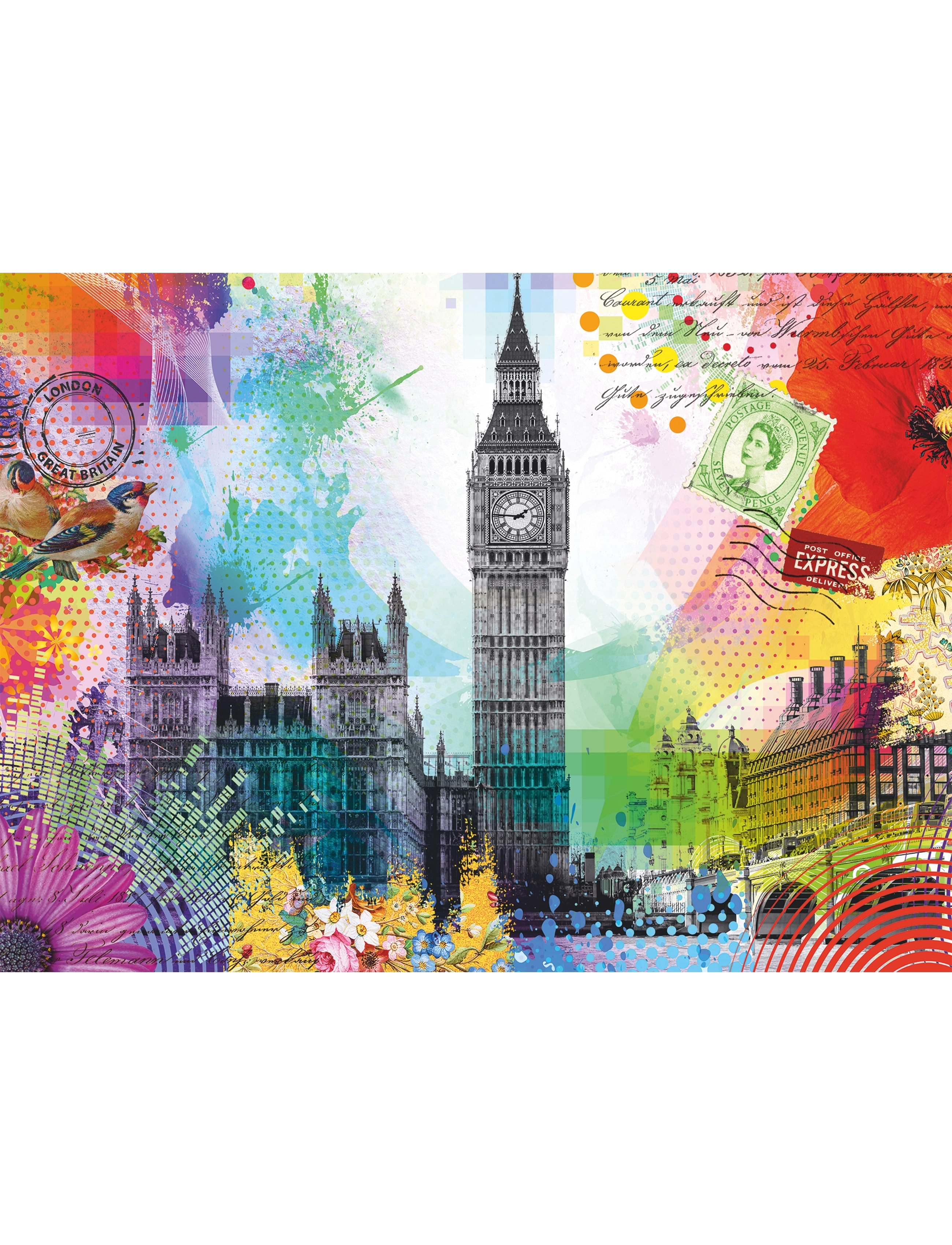 Ravensburger - London Postcard 500p - klassiset palapelit - multi coloured - 1