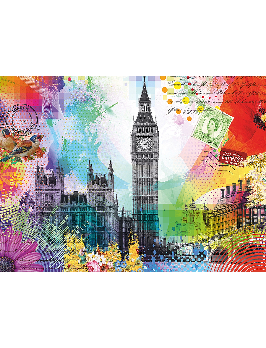 Ravensburger - London Postcard 500p - klassísk púsl - multi coloured - 1