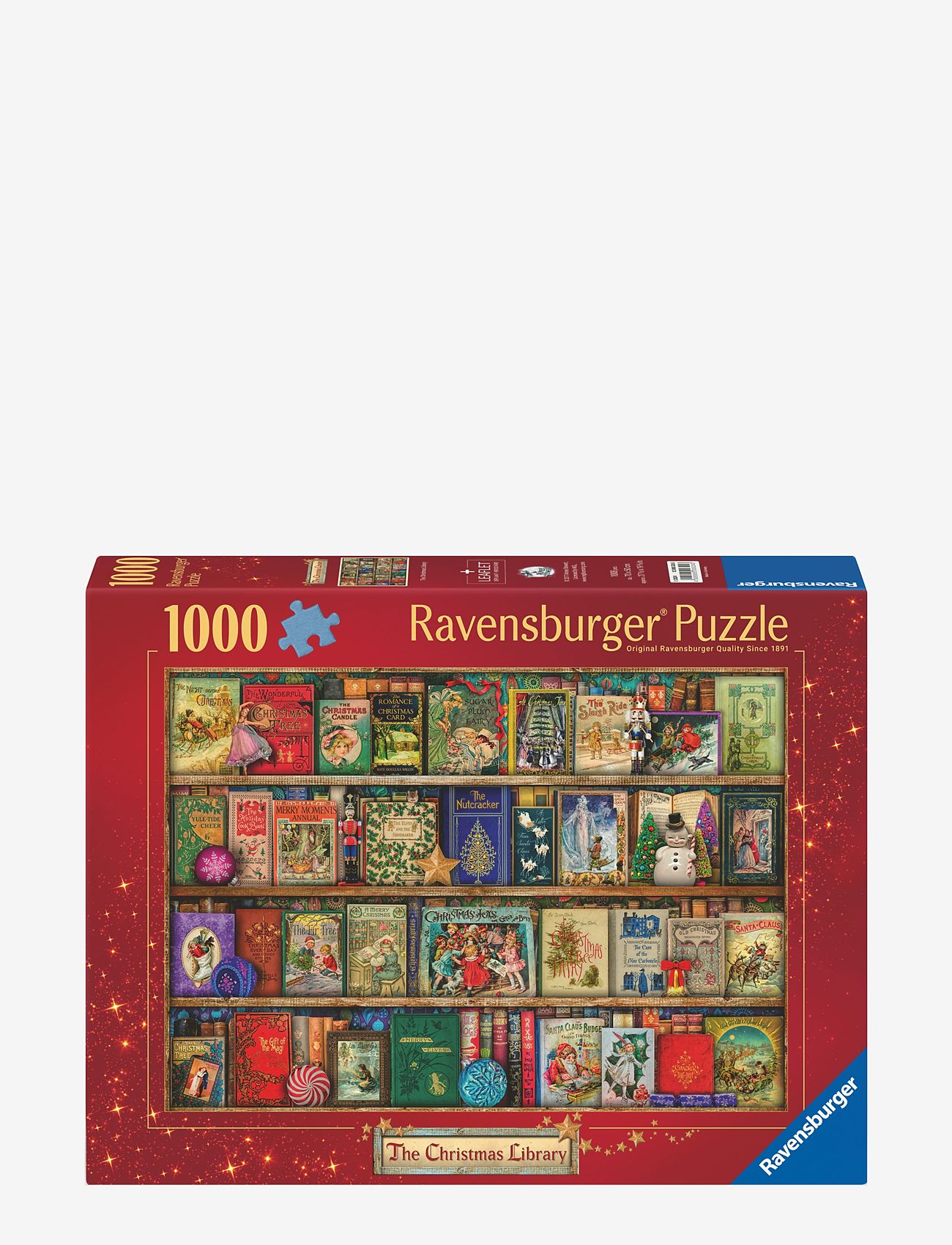 Ravensburger - The Christmas Library 1000p - klassiska pussel - multi coloured - 0