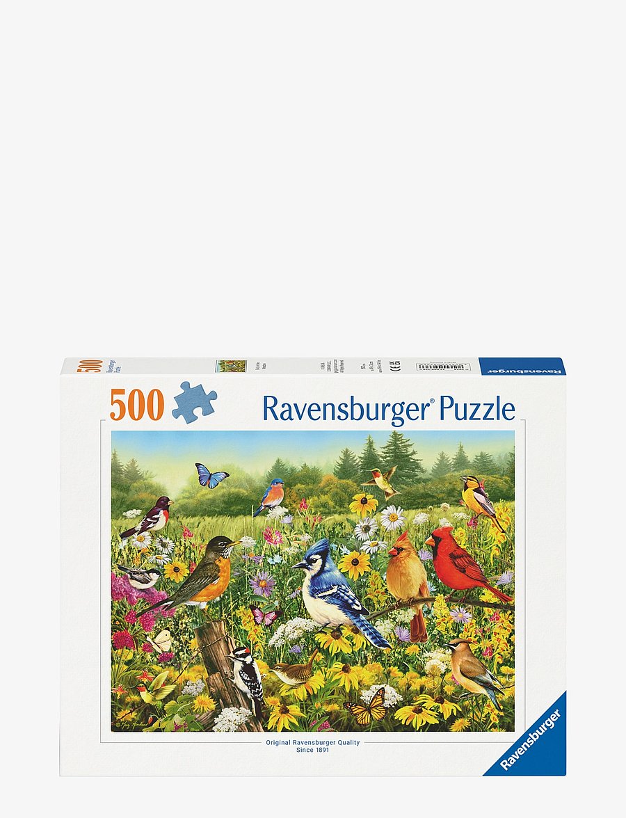 Ravensburger - Birds in the Meadow 500p - klassiska pussel - multi coloured - 0