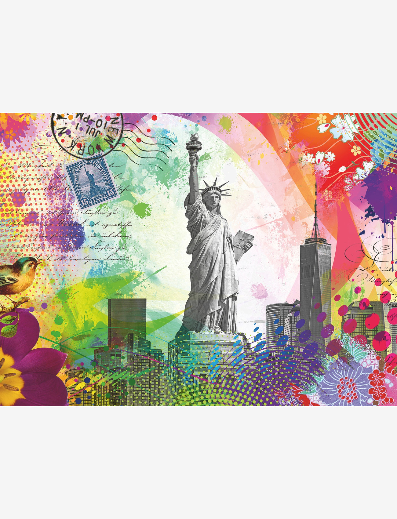 Ravensburger - New York Postcard 500p - klassiske puslespil - multi coloured - 1