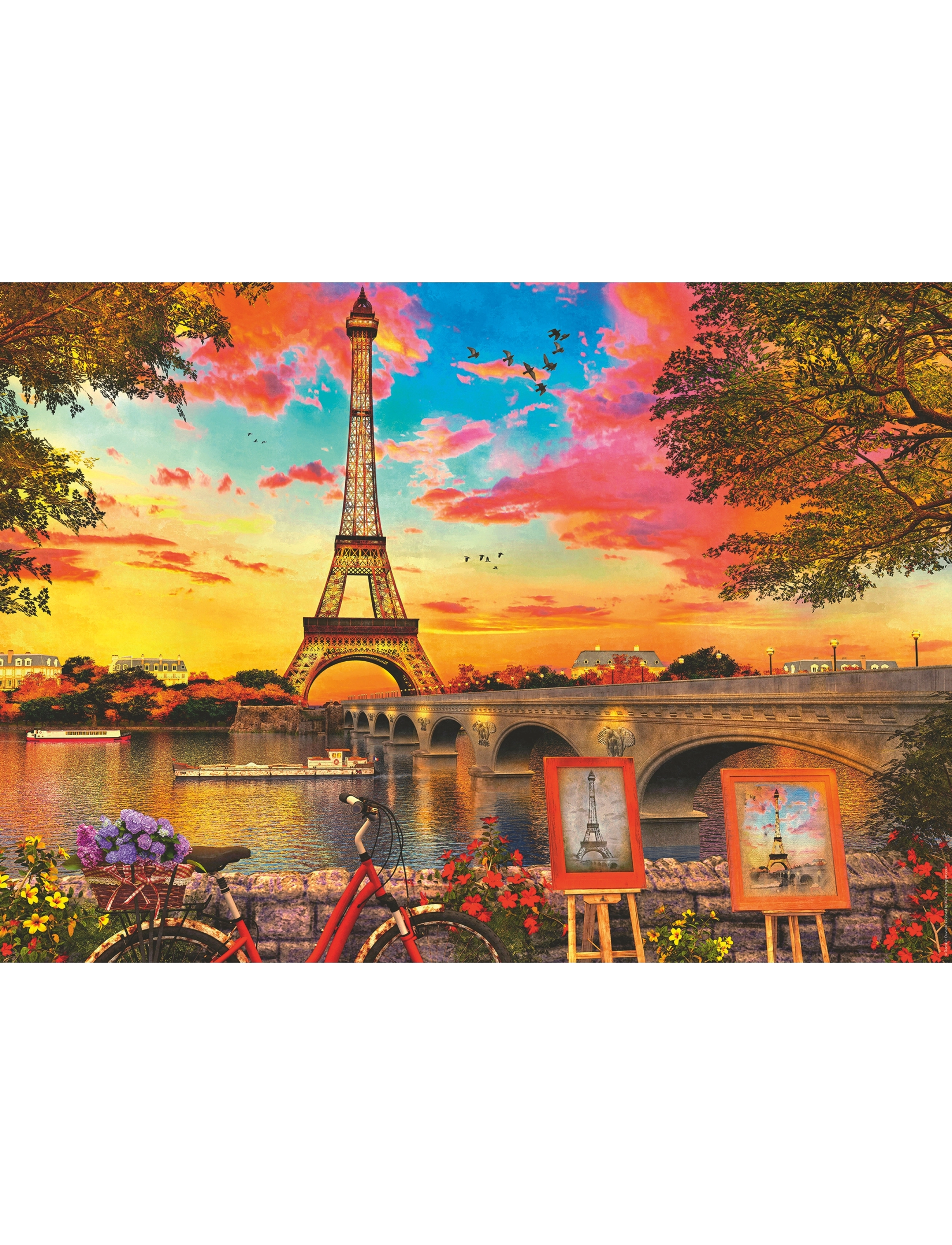 Ravensburger - The Banks Of The Seine 1000p - puslespil - multi coloured - 1