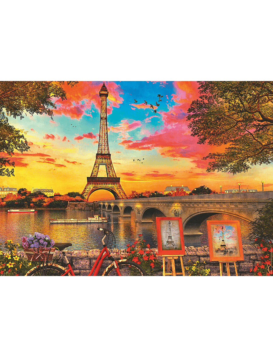 Ravensburger - The Banks Of The Seine 1000p - klassísk púsl - multi coloured - 1
