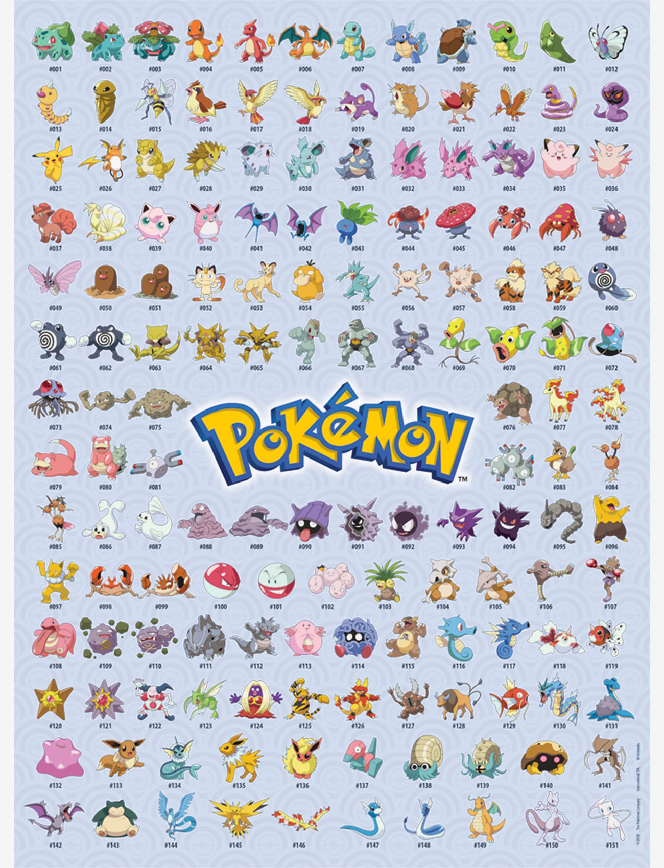 Ravensburger - Pokémon – The First 151! 500p - klassiska pussel - multi coloured - 1