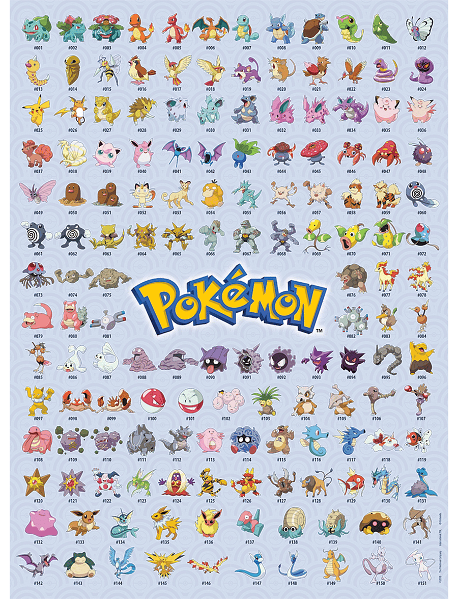 Ravensburger - Pokémon – The First 151! 500p - klassiska pussel - multi coloured - 1