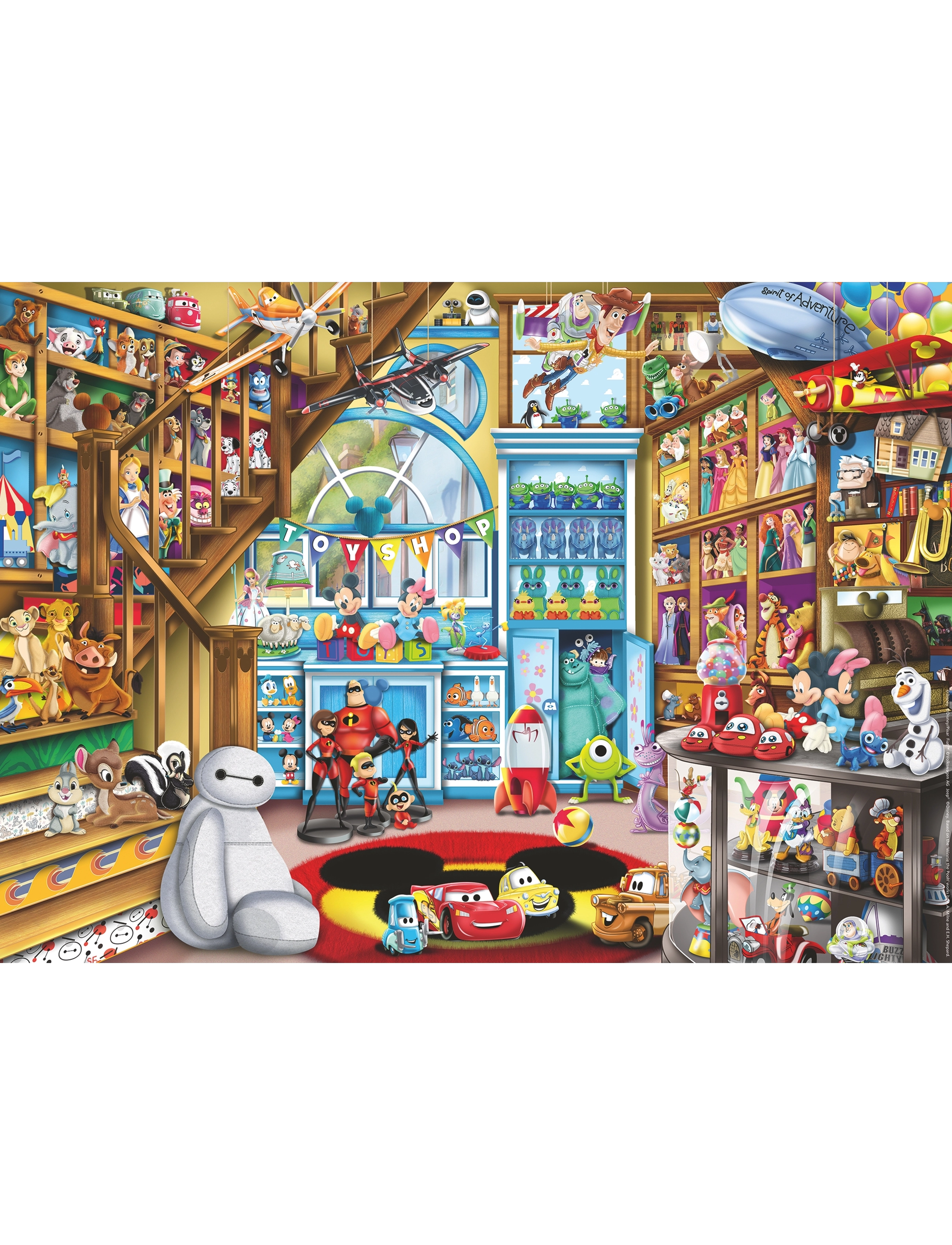Ravensburger - Disney Multiproperty 1000p - klassísk púsl - multi coloured - 1