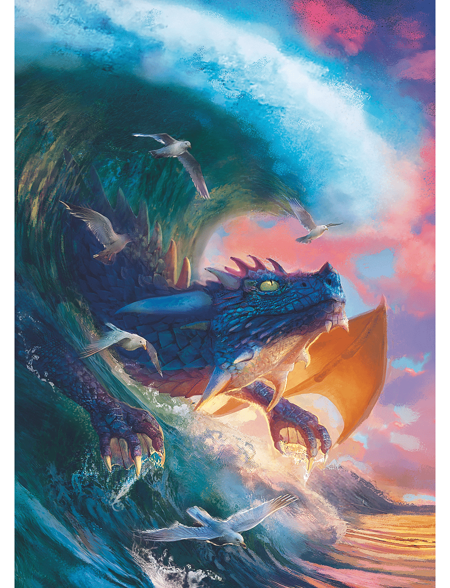 Ravensburger - Dragon Race 1000p - klassísk púsl - multi coloured - 1